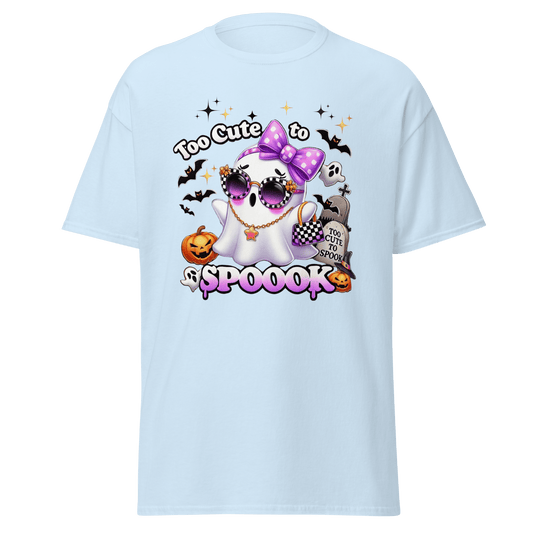 Unisex Halloween Printed T-Shirt – "Too Cute To Spook" – Fun Halloween T-Shirt - Occasion Nation Studio