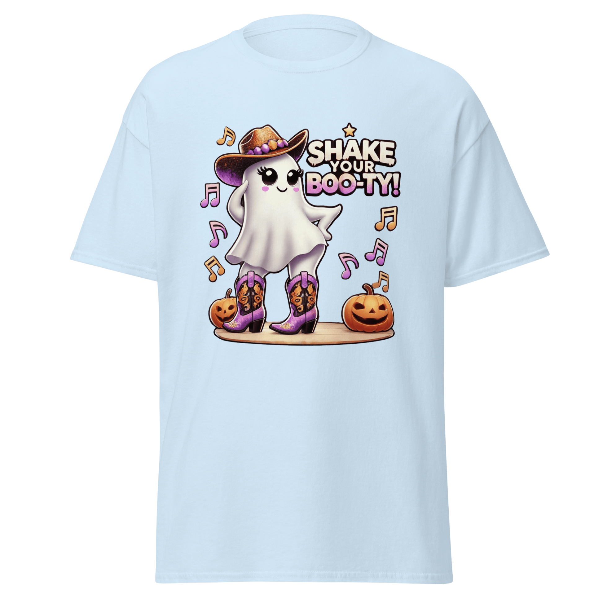 Unisex Halloween Printed T-Shirt – "Shake Your Boo-Ty!" – Fun Halloween T-Shirt - Occasion Nation Studio