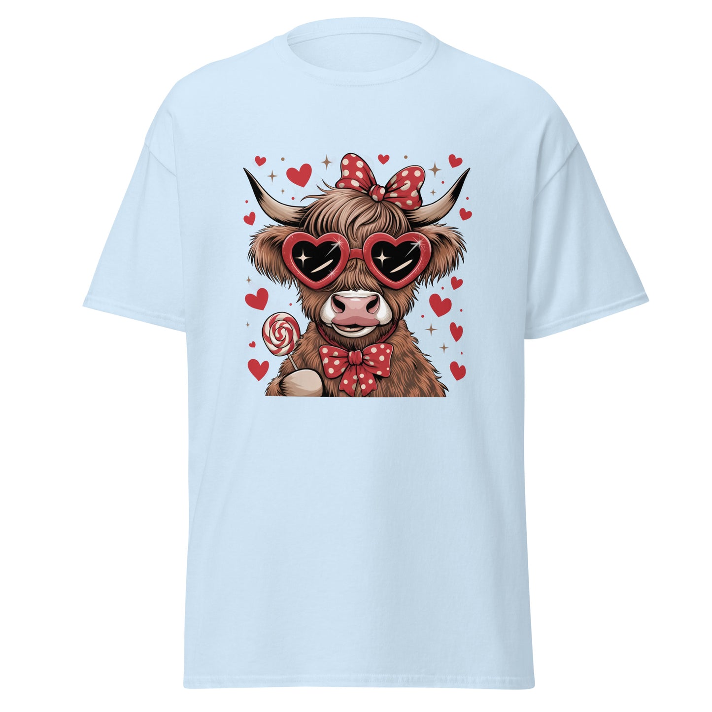 Love Highland Red - Valentine’s Day T-Shirt – Lightweight and Festive - Occasion Nation Studio