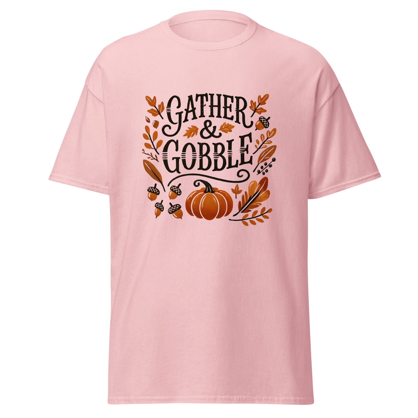 Light Pink - Thanksgiving T-Shirt - Gather & Gobble