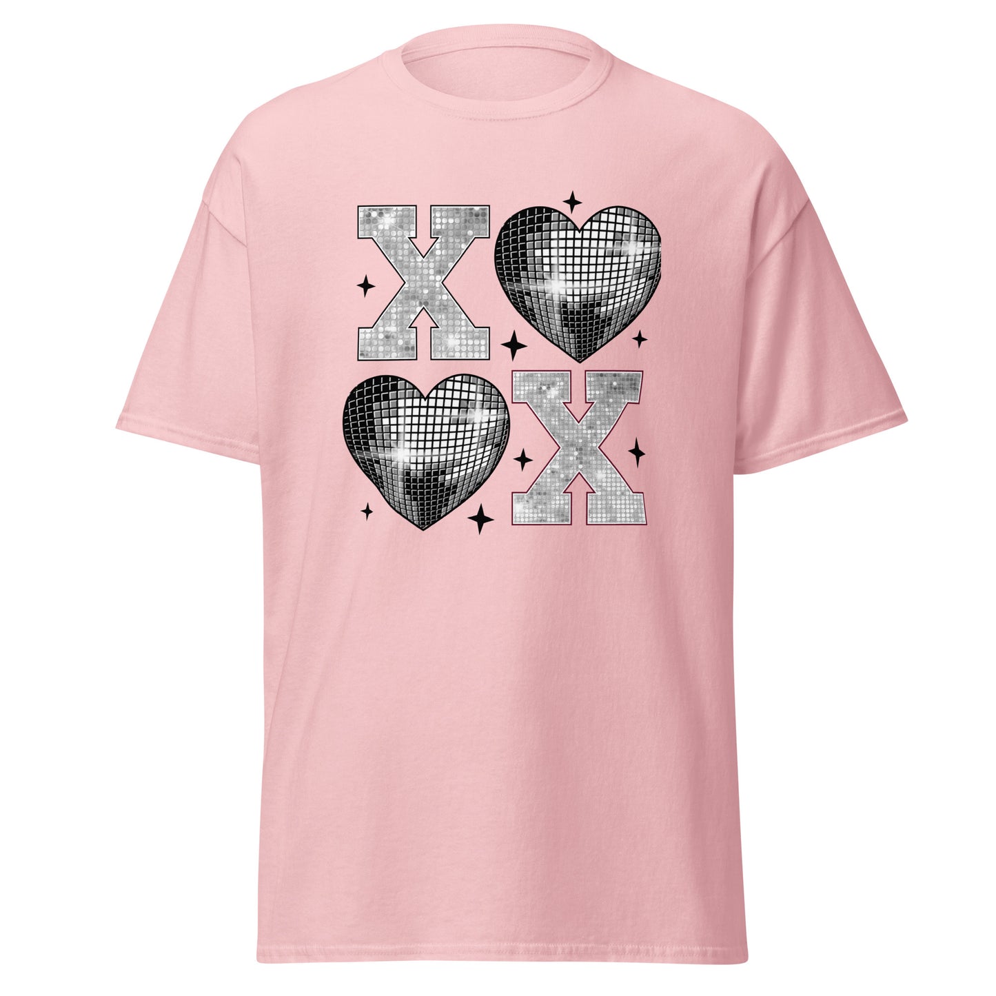 XOXO Silver - Valentine’s Day T-Shirt – Stylish & Comfortable Love-Inspired - Occasion Nation Studio