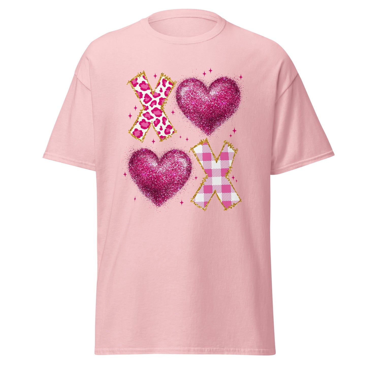 XOXO Pink - Valentine’s Day T-Shirt – Lightweight and Festive - Occasion Nation Studio