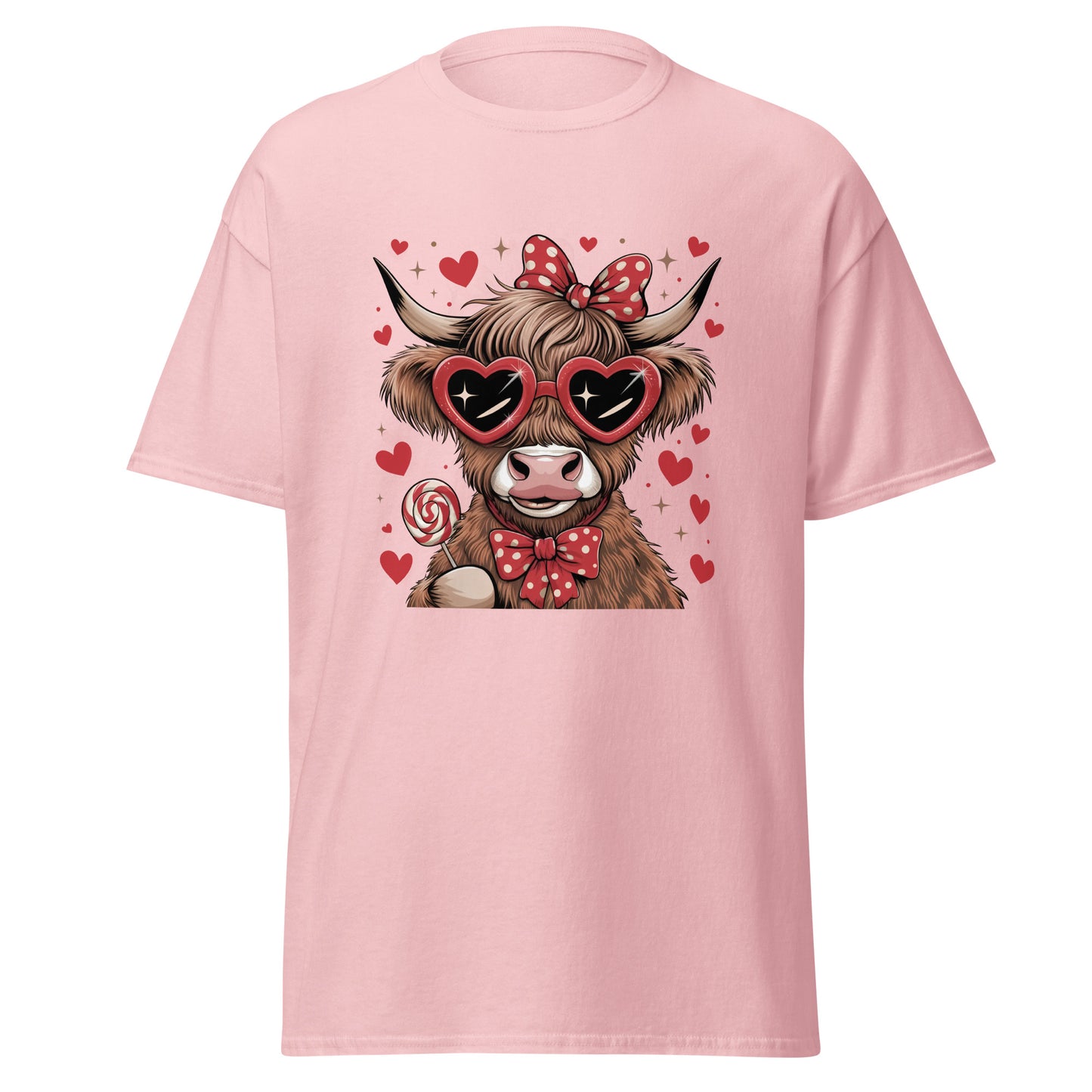 Love Highland Red - Valentine’s Day T-Shirt – Lightweight and Festive - Occasion Nation Studio