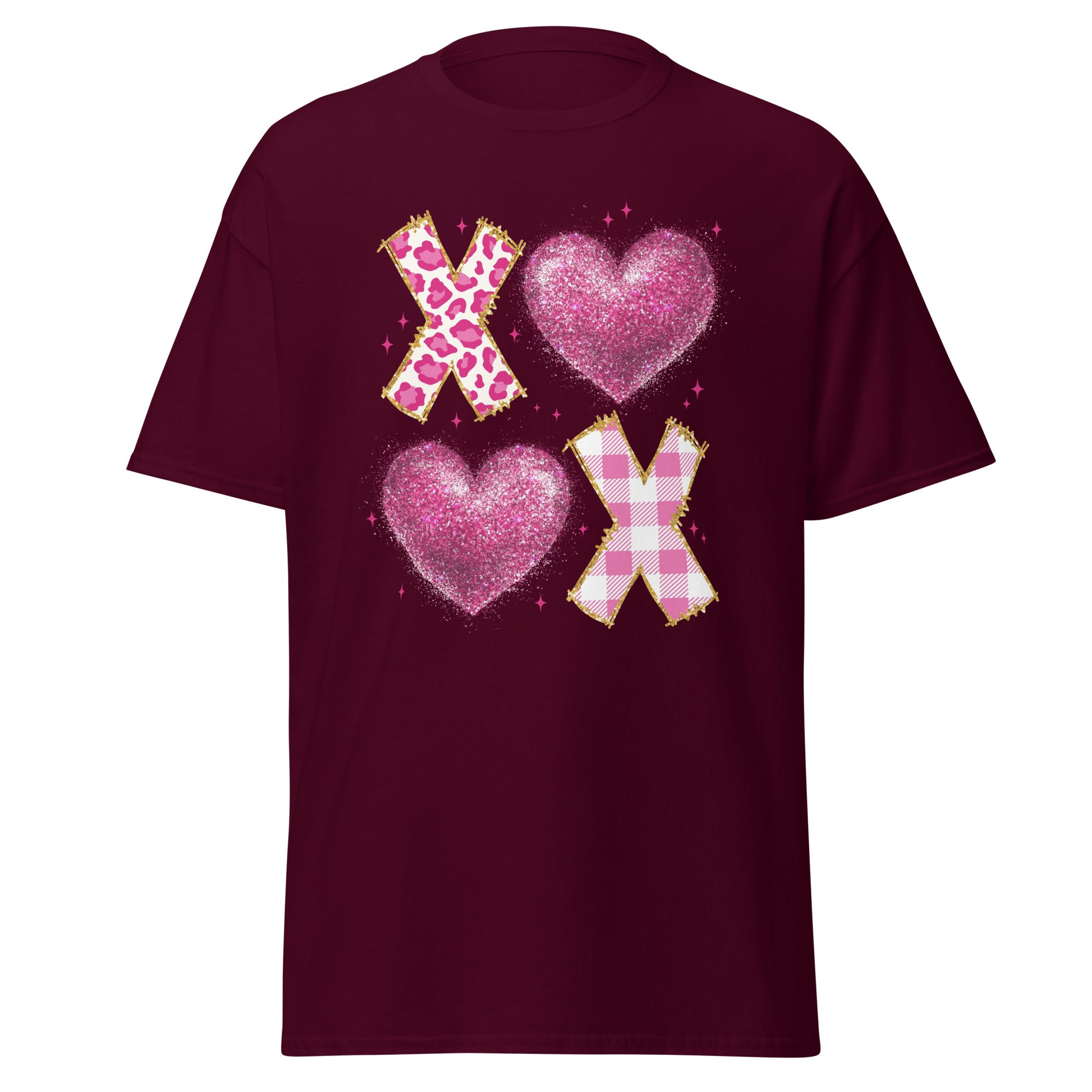 XOXO Pink - Valentine’s Day T-Shirt – Lightweight and Festive - Occasion Nation Studio