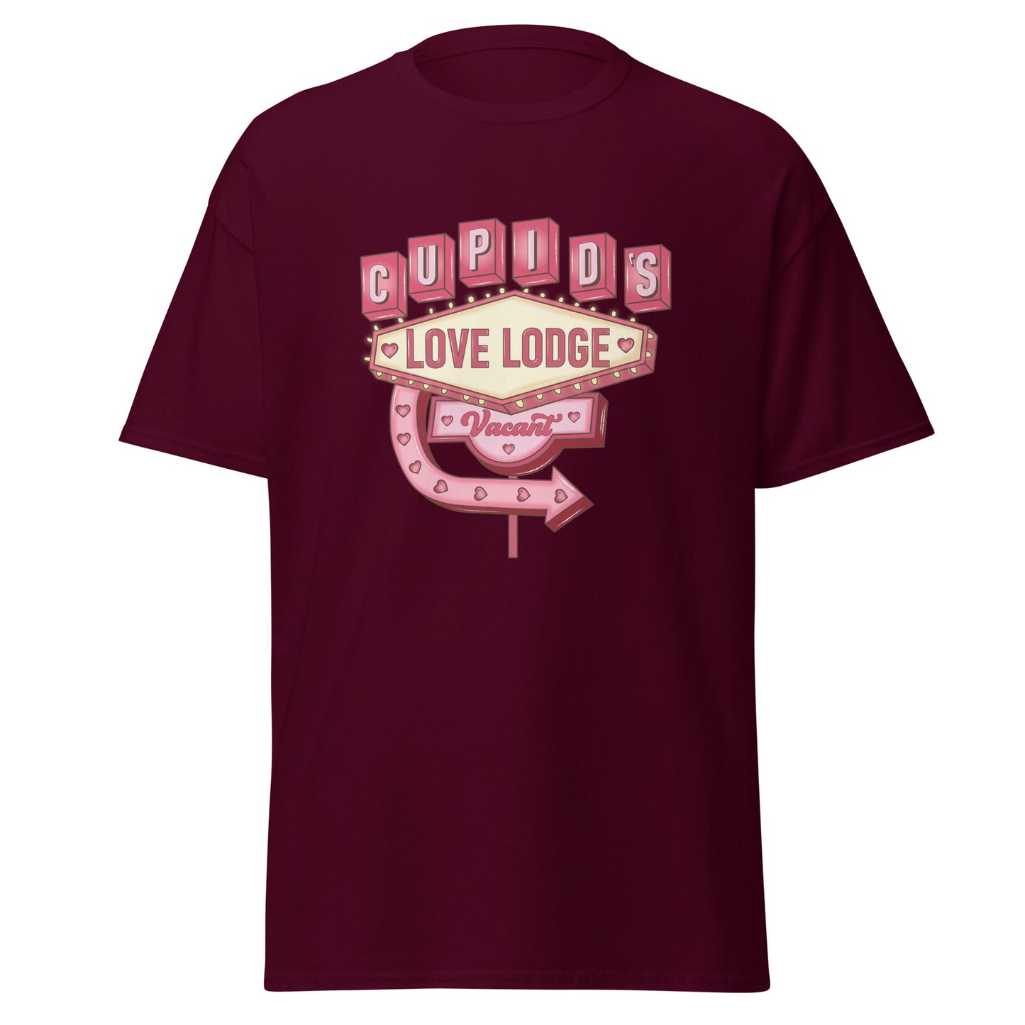 Cupid’s Love Lodge - Valentine’s Day T-Shirt - Stylish & Comfortable Love-Inspired - Occasion Nation Studio