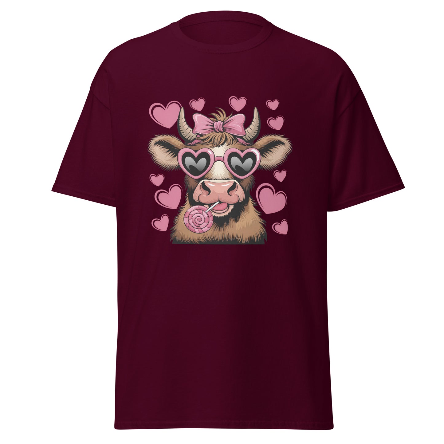 Love Highland Pink - Valentine’s Day T-Shirt - Stylish & Comfortable Love-Inspired - Occasion Nation Studio