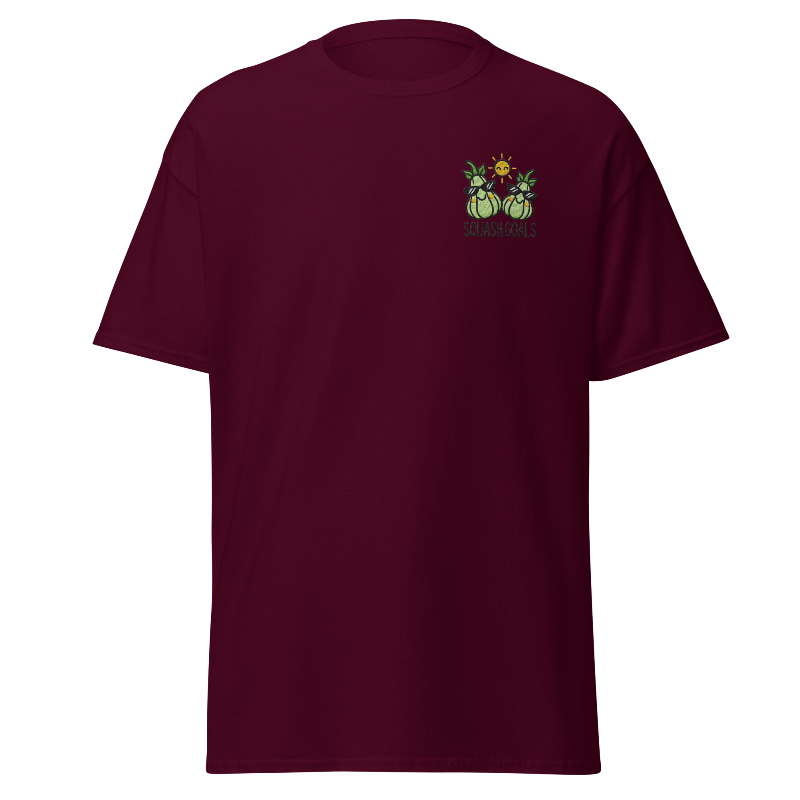 Unisex Fall Embroidered T-Shirt – "Squash Goals" - Occasion Nation Studio