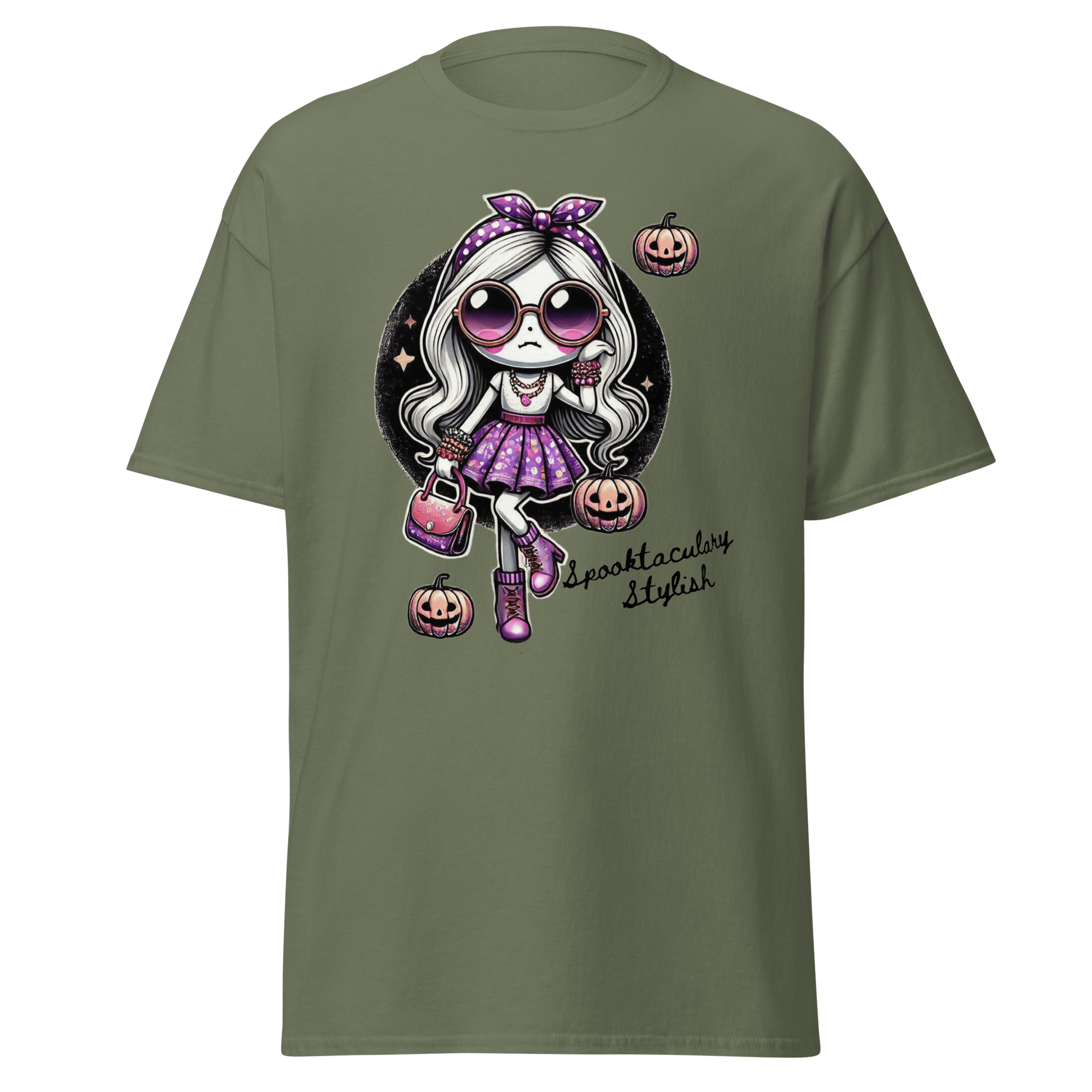 Unisex Halloween Printed T-Shirt – "Spooktacularly Stylish" – Fun Halloween T-Shirt - Occasion Nation Studio