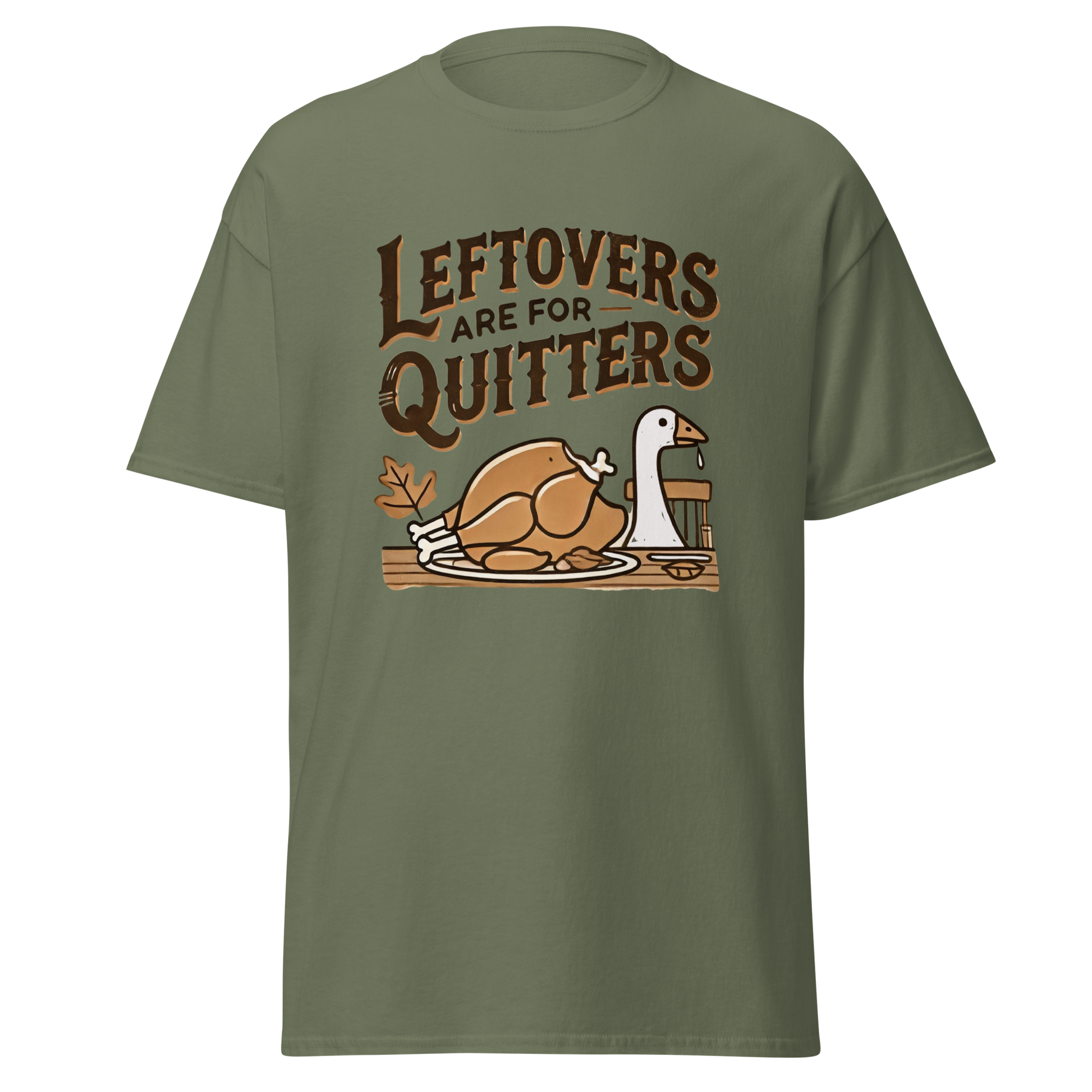 Thanksgiving T-Shirt - Leftovers Are For Quitters