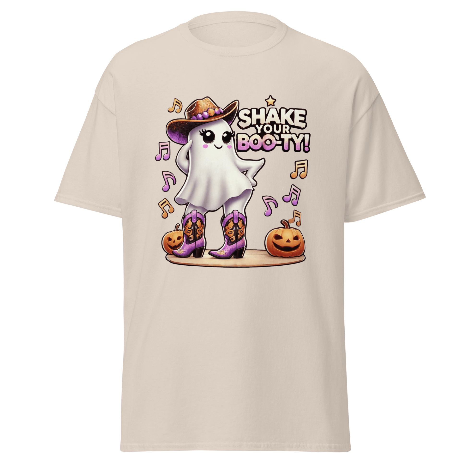 Unisex Halloween Printed T-Shirt – "Shake Your Boo-Ty!" – Fun Halloween T-Shirt - Occasion Nation Studio