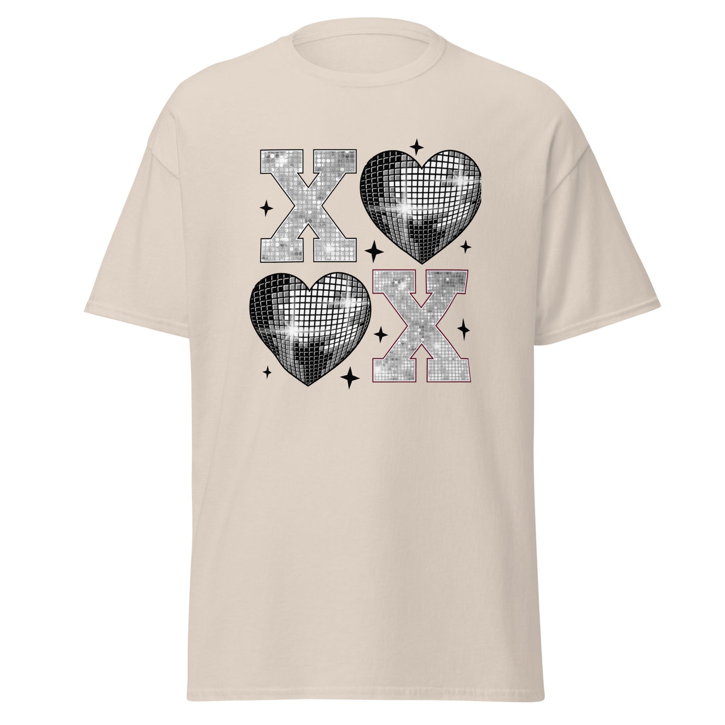 XOXO Silver - Valentine’s Day T-Shirt – Stylish & Comfortable Love-Inspired - Occasion Nation Studio