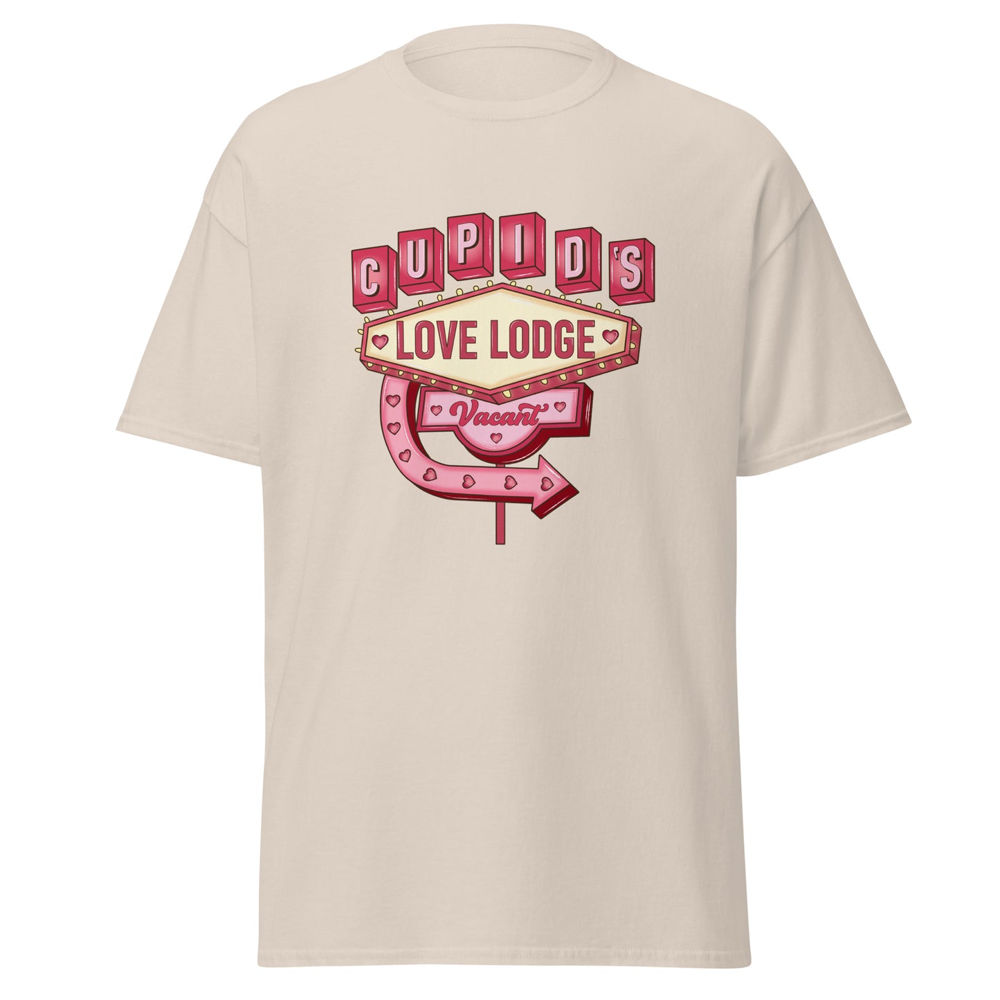 Cupid’s Love Lodge - Valentine’s Day T-Shirt - Stylish & Comfortable Love-Inspired - Occasion Nation Studio