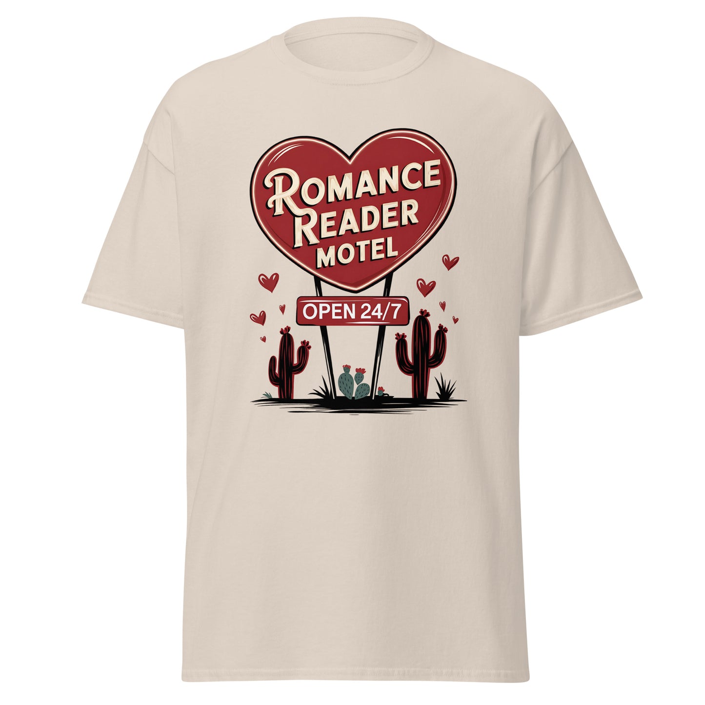 Romance Reader Motel - Valentine’s Day T-Shirt - Lightweight and Comfortable - Occasion Nation Studio