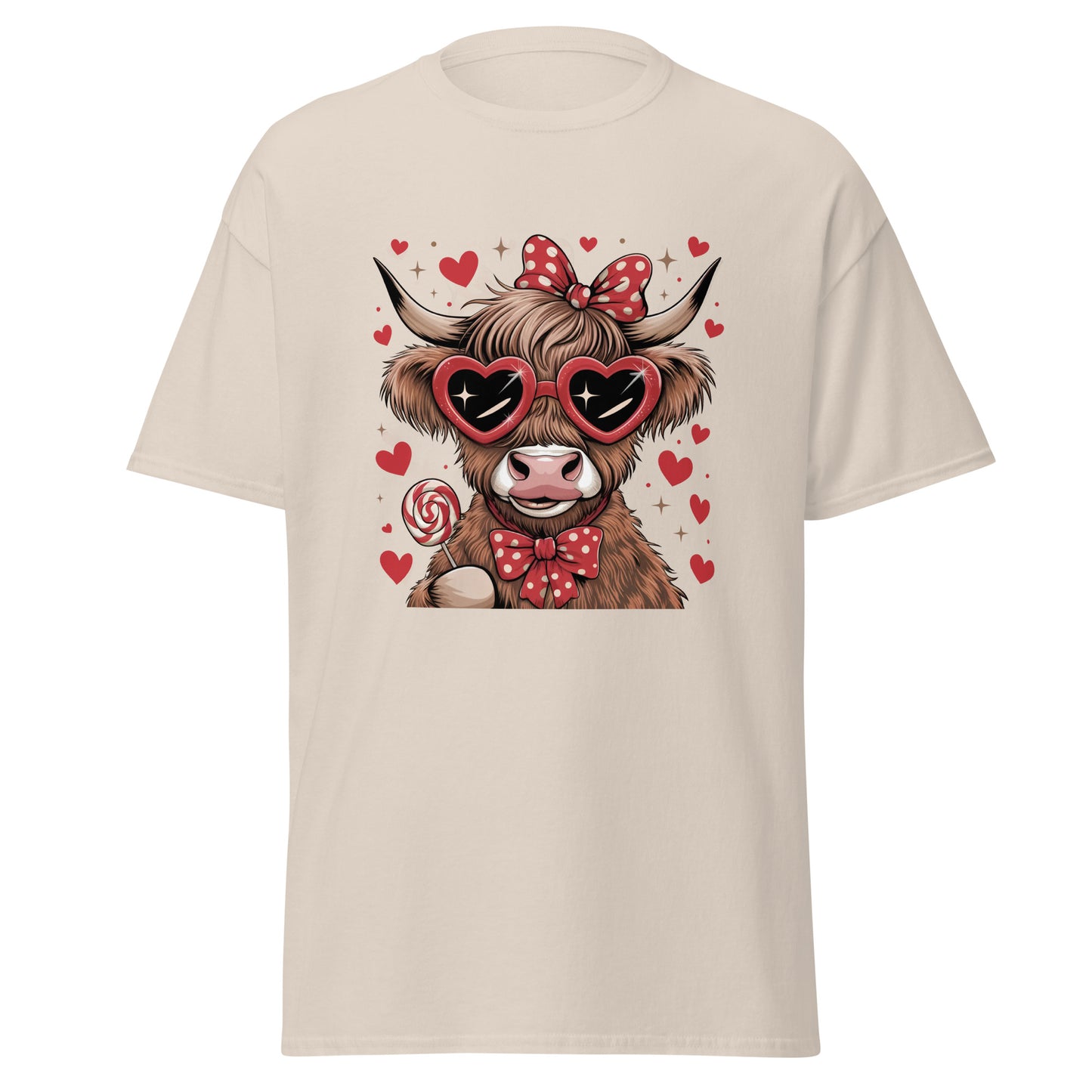 Love Highland Red - Valentine’s Day T-Shirt – Lightweight and Festive - Occasion Nation Studio