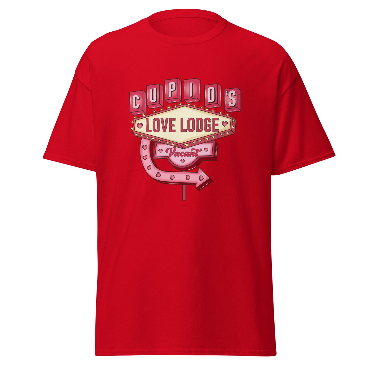 Cupid’s Love Lodge - Valentine’s Day T-Shirt - Stylish & Comfortable Love-Inspired - Occasion Nation Studio