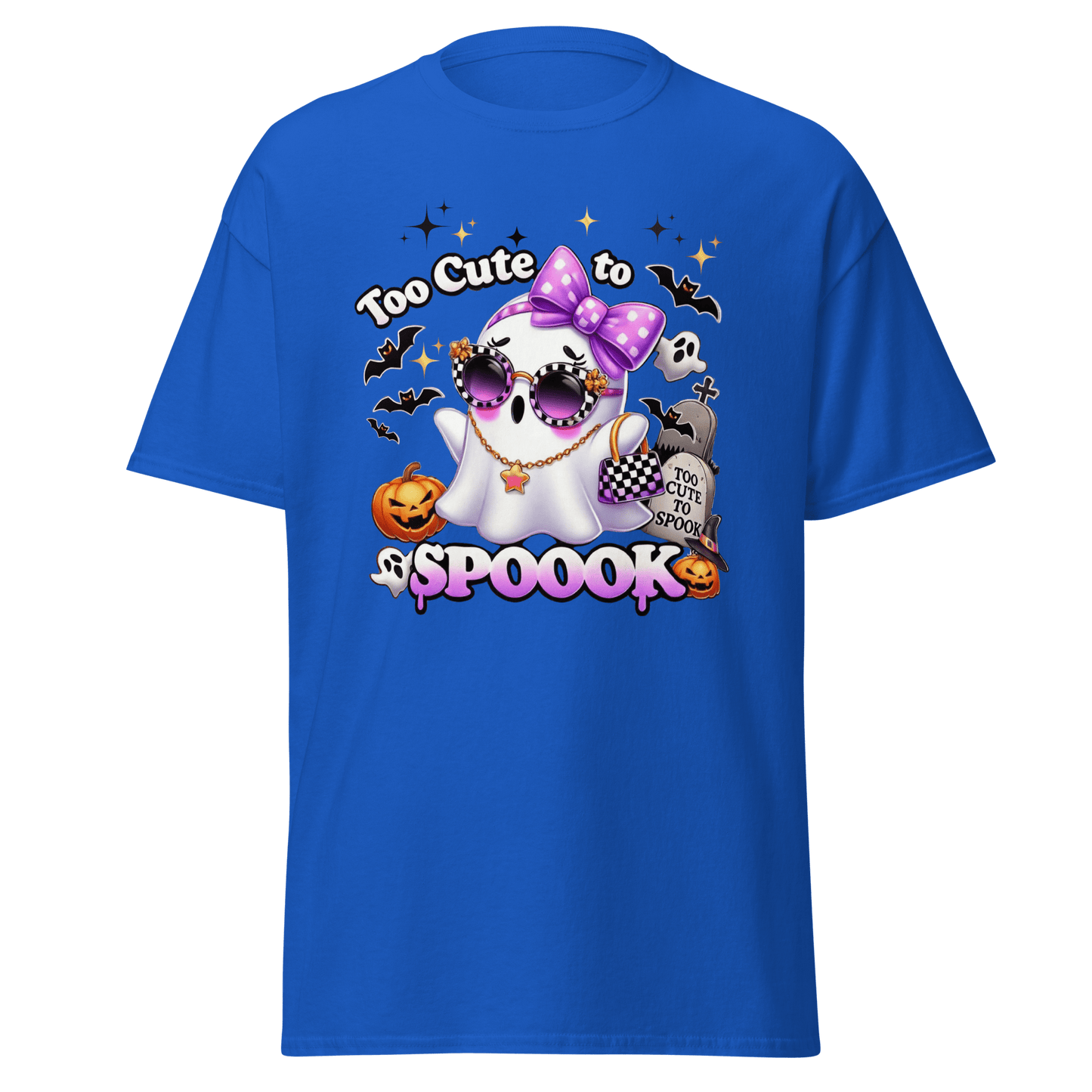 Unisex Halloween Printed T-Shirt – "Too Cute To Spook" – Fun Halloween T-Shirt - Occasion Nation Studio