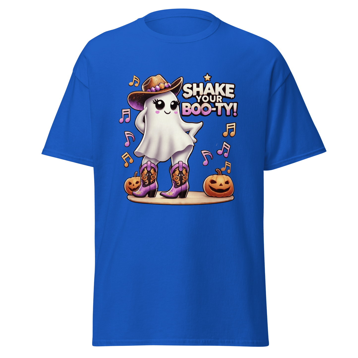 Unisex Halloween Printed T-Shirt – "Shake Your Boo-Ty!" – Fun Halloween T-Shirt - Occasion Nation Studio