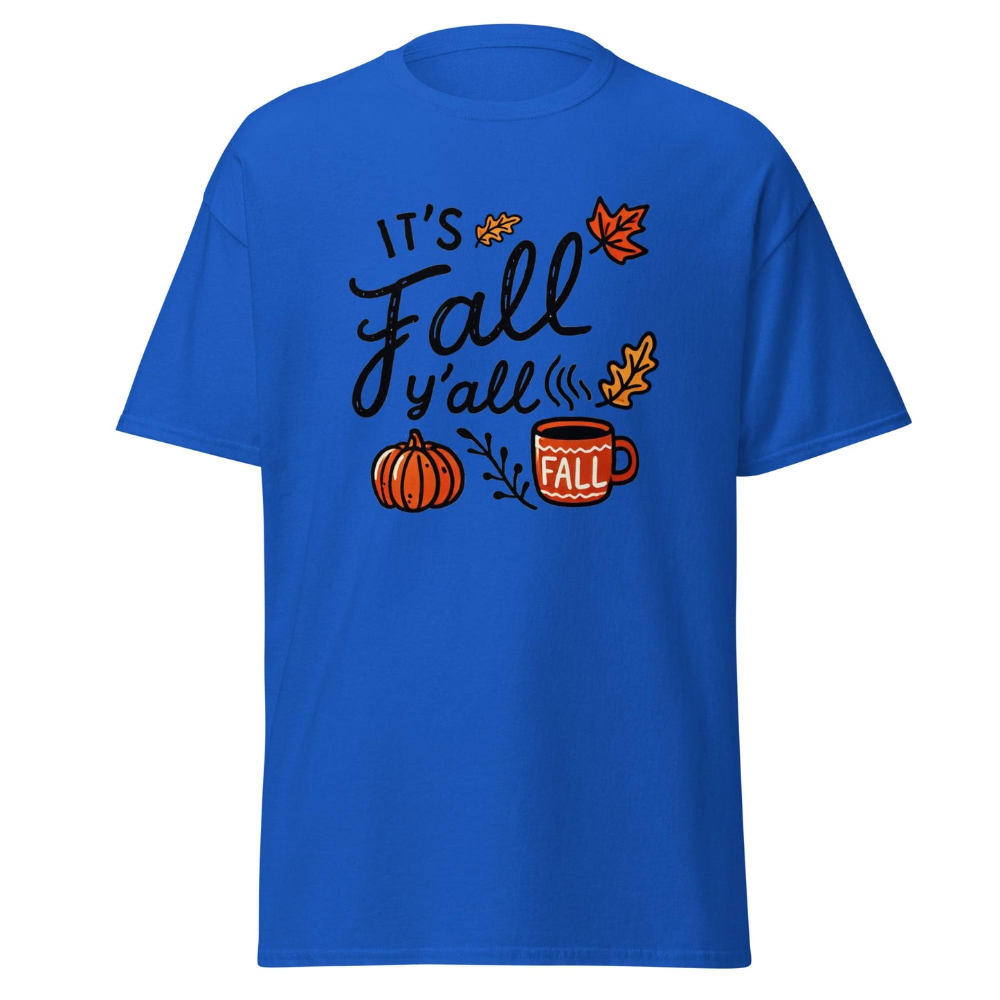 Unisex Fall Printed T-Shirt – "It’s Fall Y’all" – Cozy Autumn T-Shirt for Fall Lovers - Occasion Nation Studio