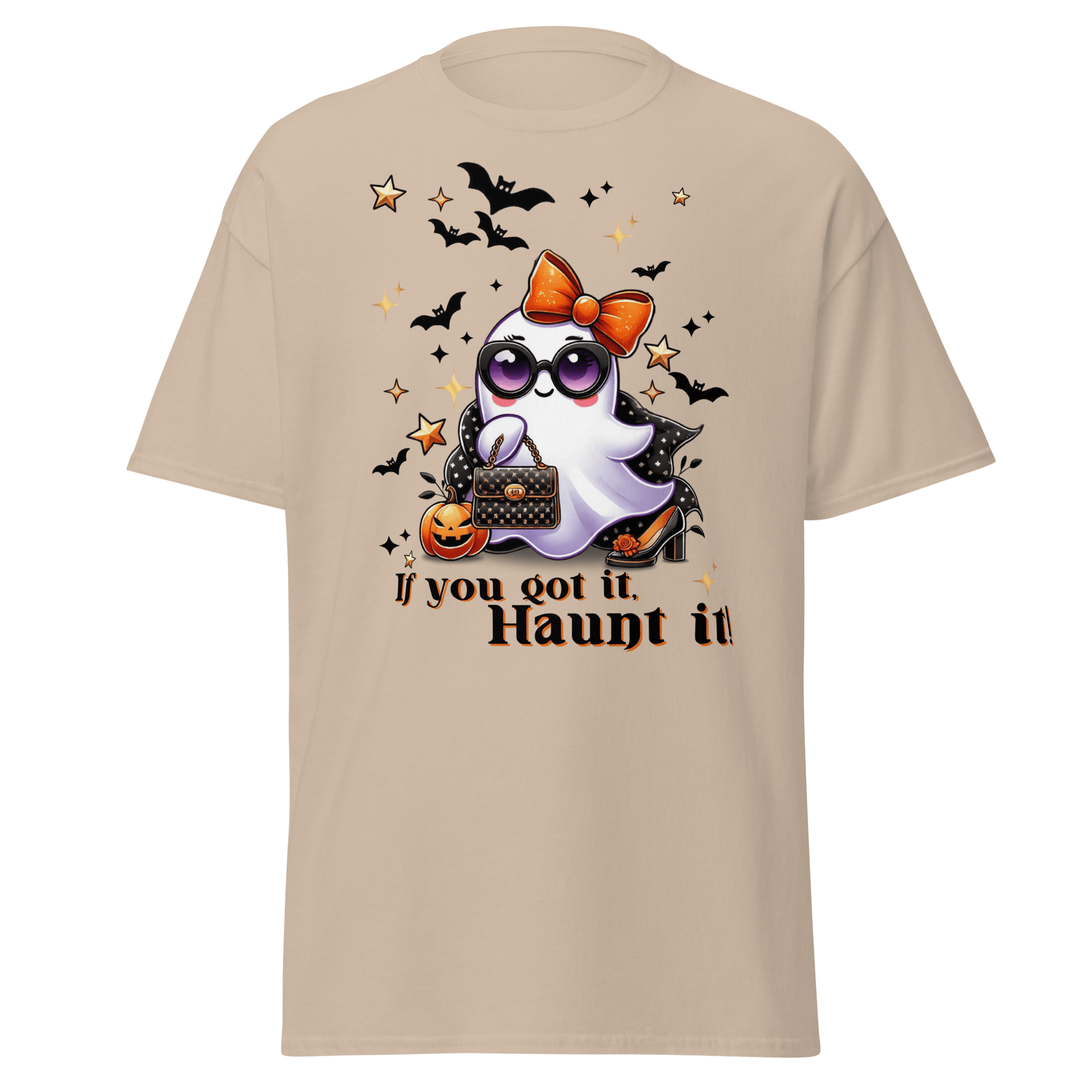 Unisex Halloween Printed T-Shirt – "If You Got It, Haunt It!" – Fun Halloween T-Shirt - Occasion Nation Studio