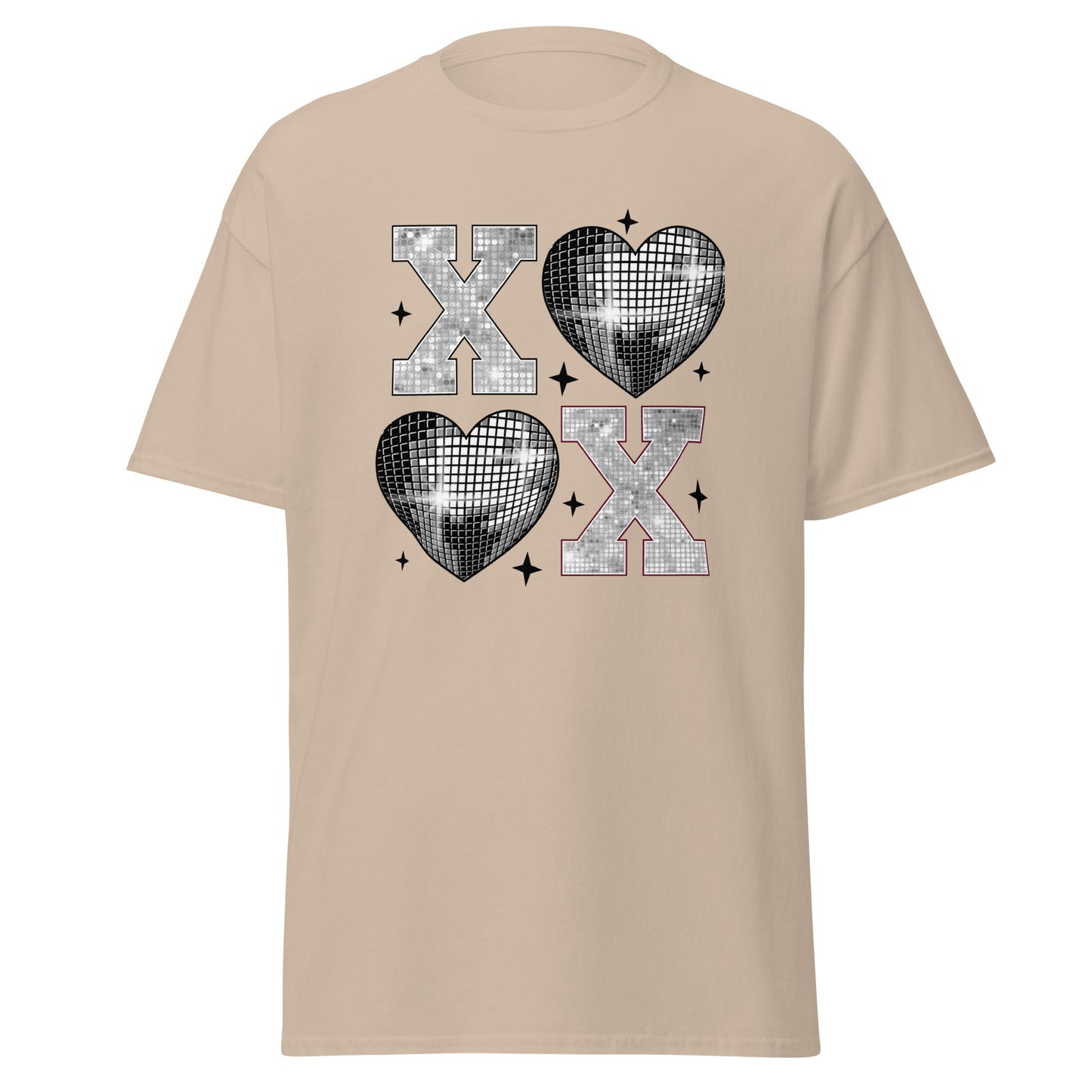 XOXO Silver - Valentine’s Day T-Shirt – Stylish & Comfortable Love-Inspired - Occasion Nation Studio