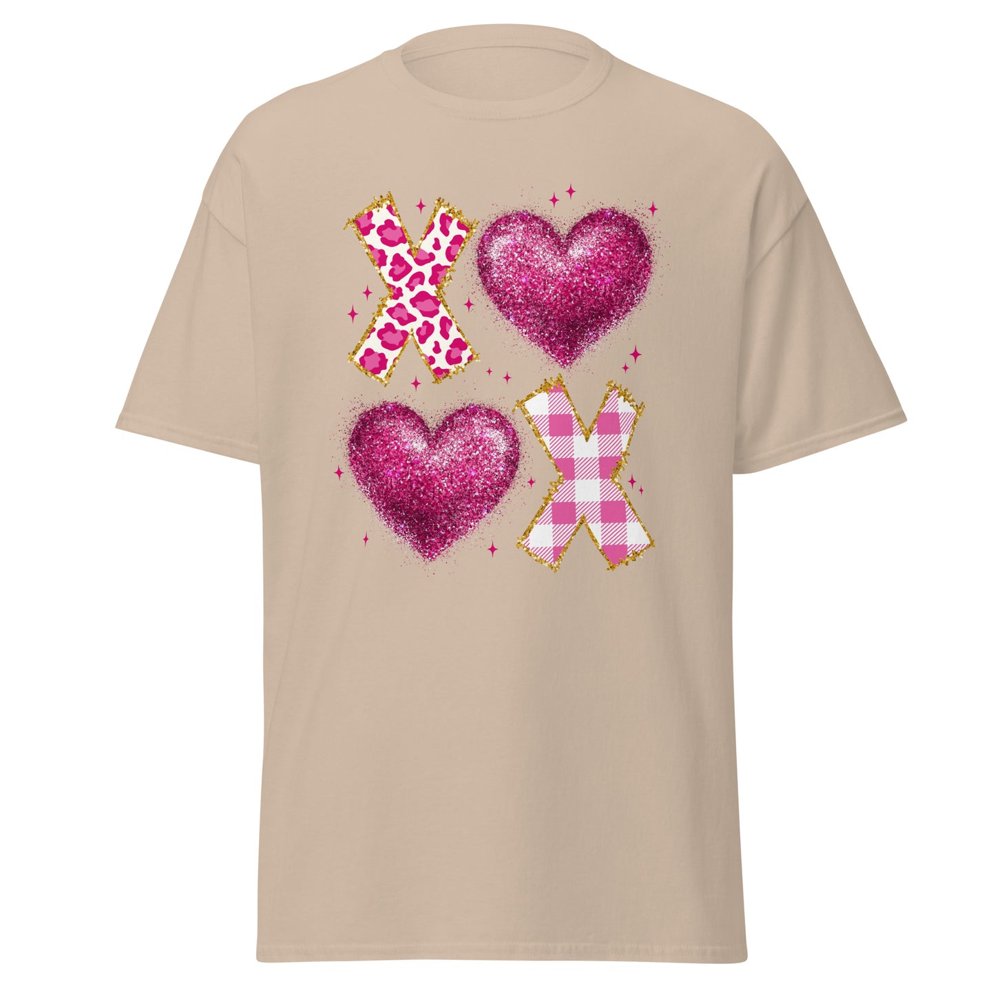 XOXO Pink - Valentine’s Day T-Shirt – Lightweight and Festive - Occasion Nation Studio