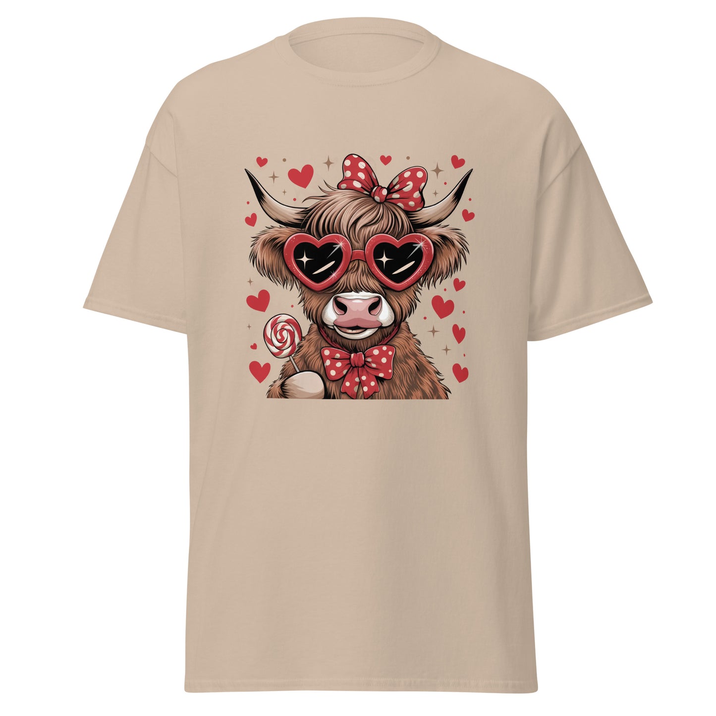 Love Highland Red - Valentine’s Day T-Shirt – Lightweight and Festive - Occasion Nation Studio