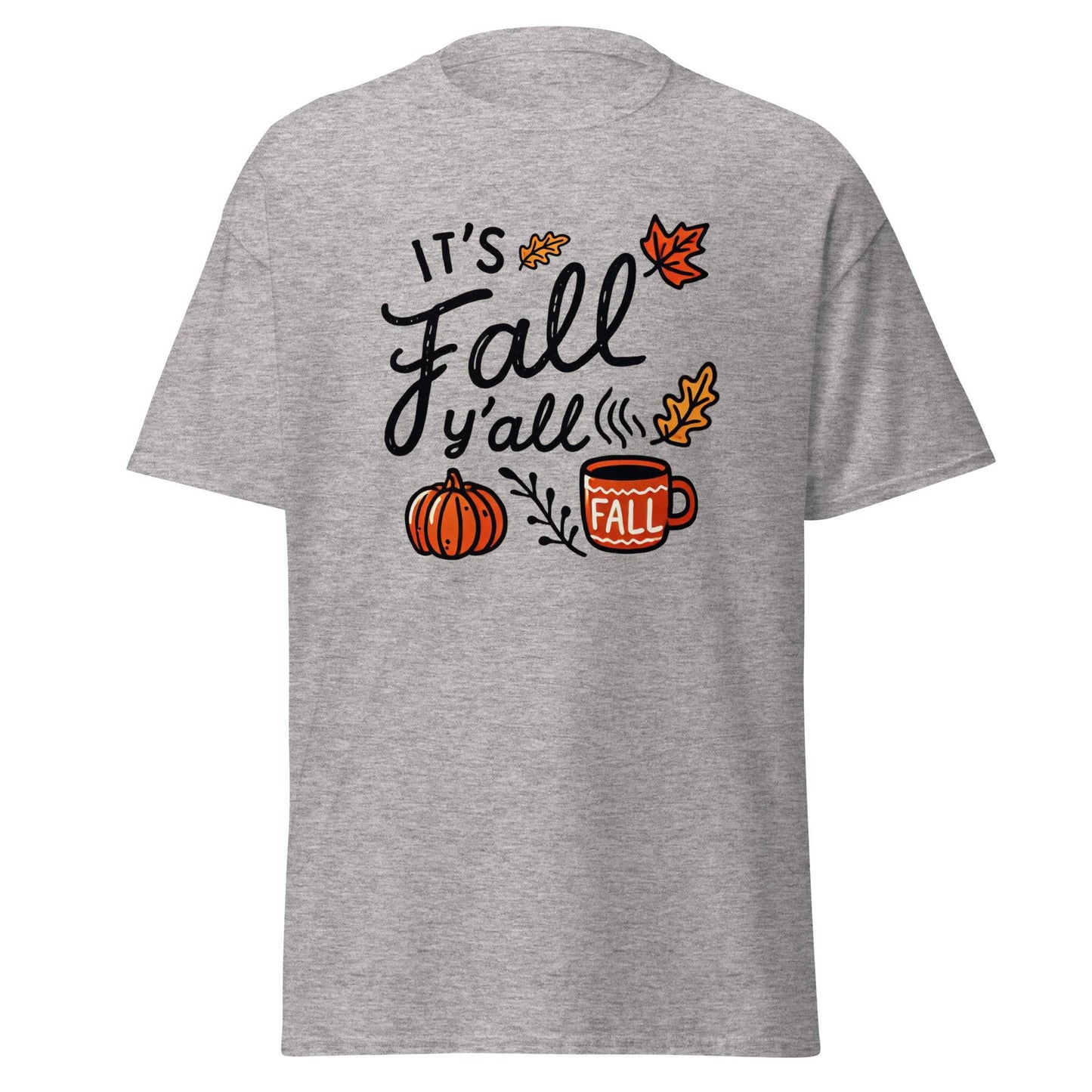 Unisex Fall Printed T-Shirt – "It’s Fall Y’all" – Cozy Autumn T-Shirt for Fall Lovers - Occasion Nation Studio