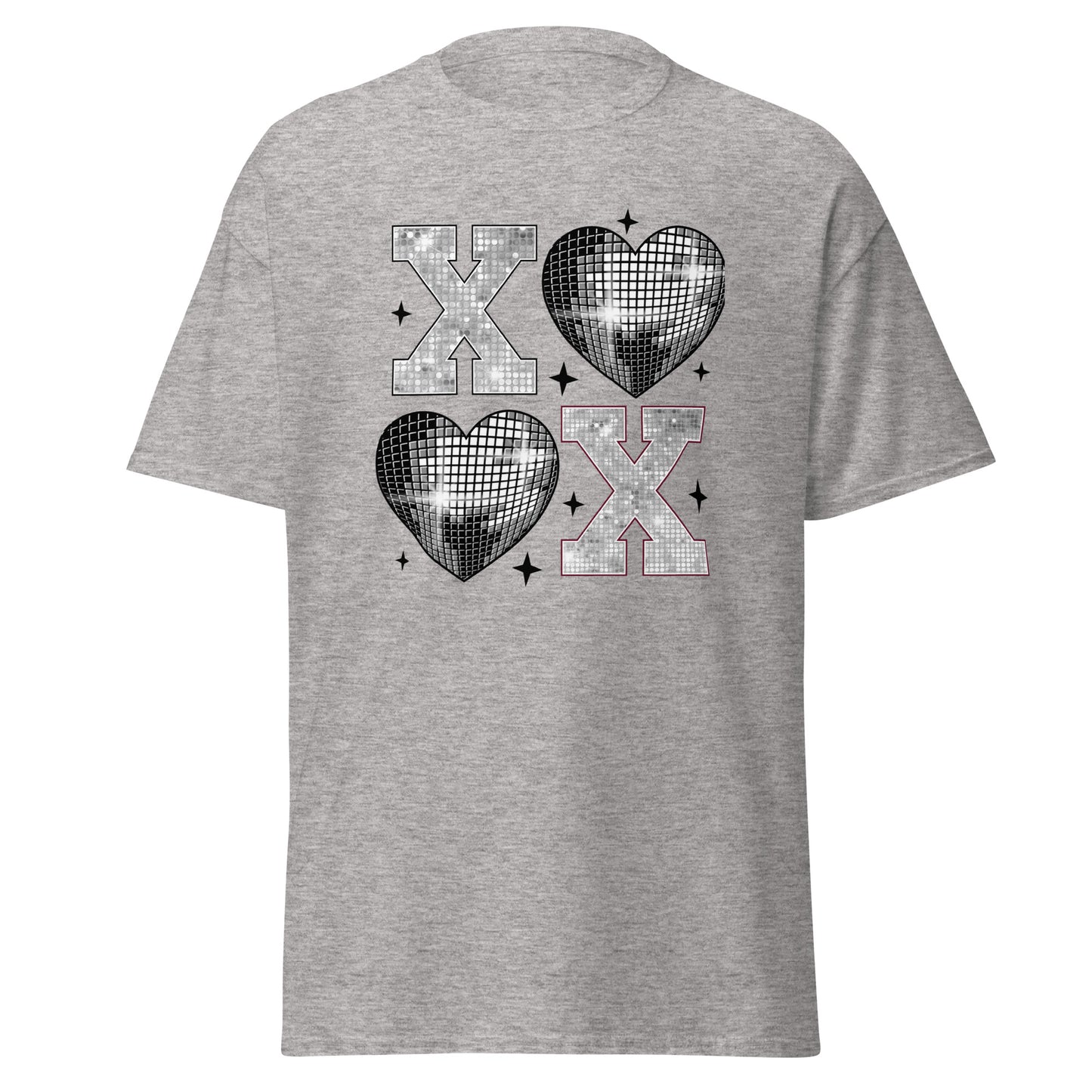 XOXO Silver - Valentine’s Day T-Shirt – Stylish & Comfortable Love-Inspired - Occasion Nation Studio