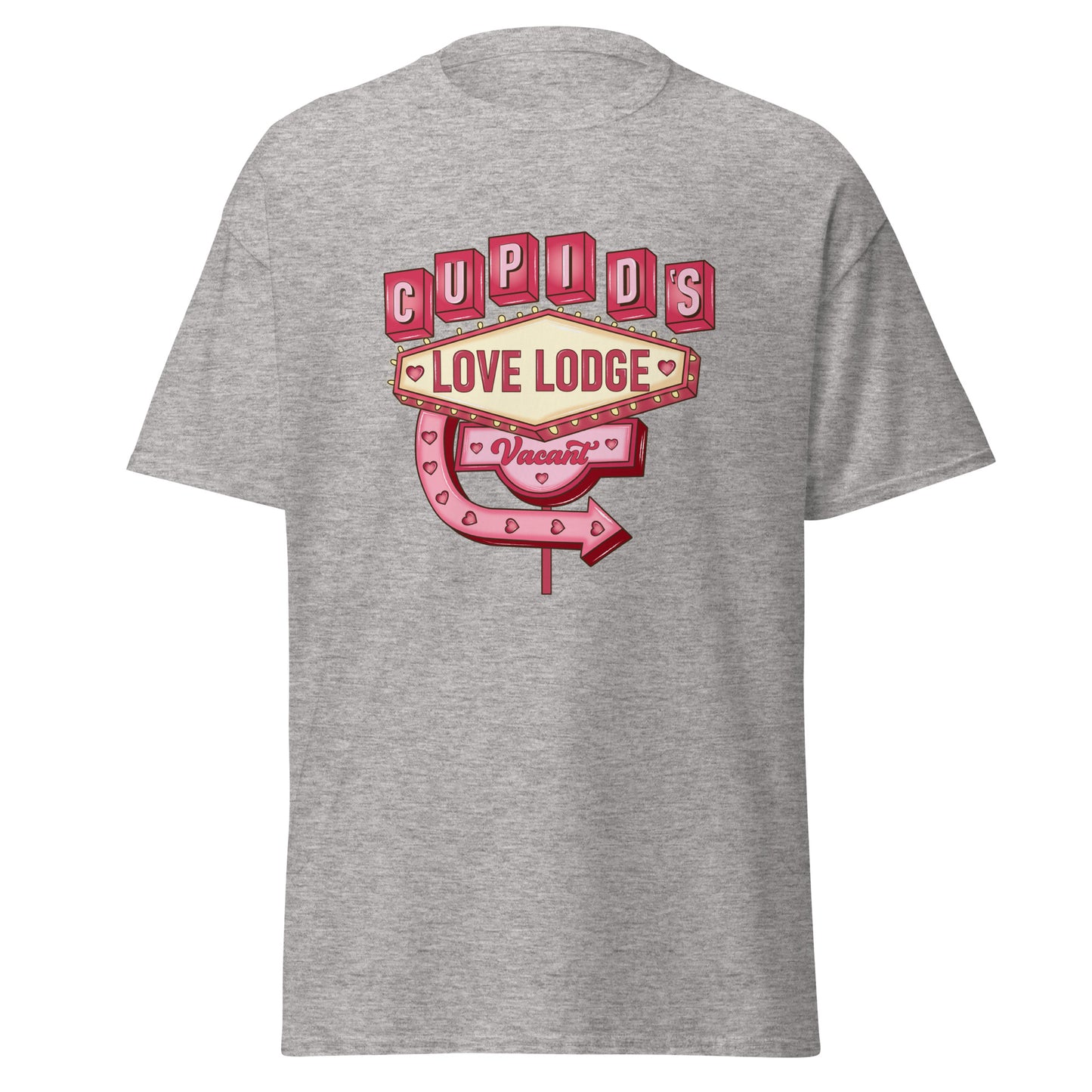 Cupid’s Love Lodge - Valentine’s Day T-Shirt - Stylish & Comfortable Love-Inspired - Occasion Nation Studio