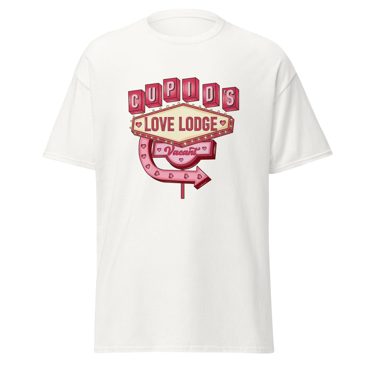 Cupid’s Love Lodge - Valentine’s Day T-Shirt - Stylish & Comfortable Love-Inspired - Occasion Nation Studio