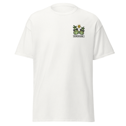 Unisex Fall Embroidered T-Shirt – "Squash Goals" - Occasion Nation Studio