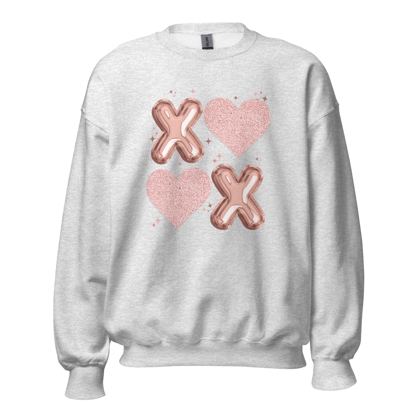 XOXO Rose Gold - Valentine’s Day Sweatshirt – Cozy & Stylish Love-Inspired - Occasion Nation Studio