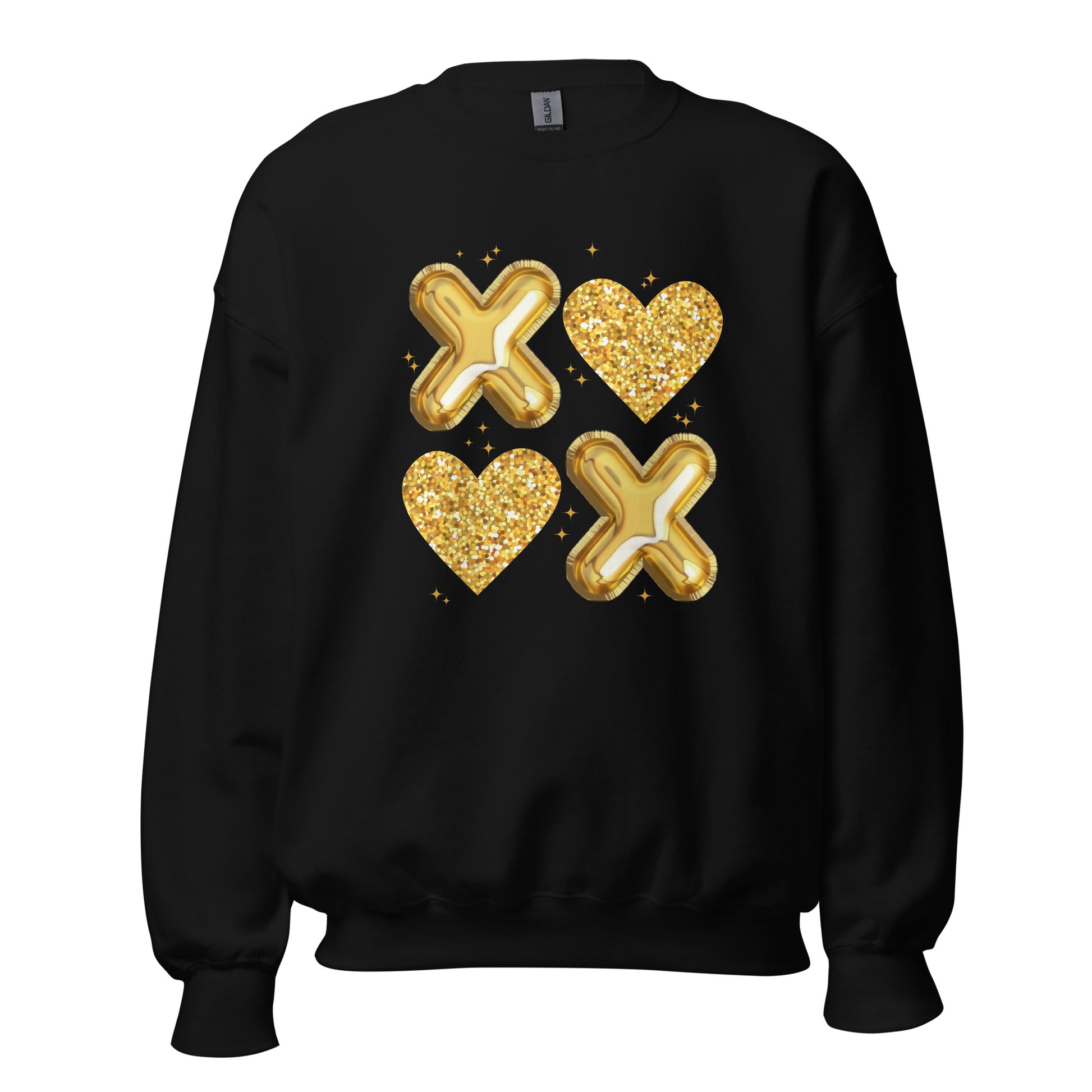 XOXO Gold - Valentine’s Day Sweatshirt – Cozy & Stylish Love-Inspired - Occasion Nation Studio