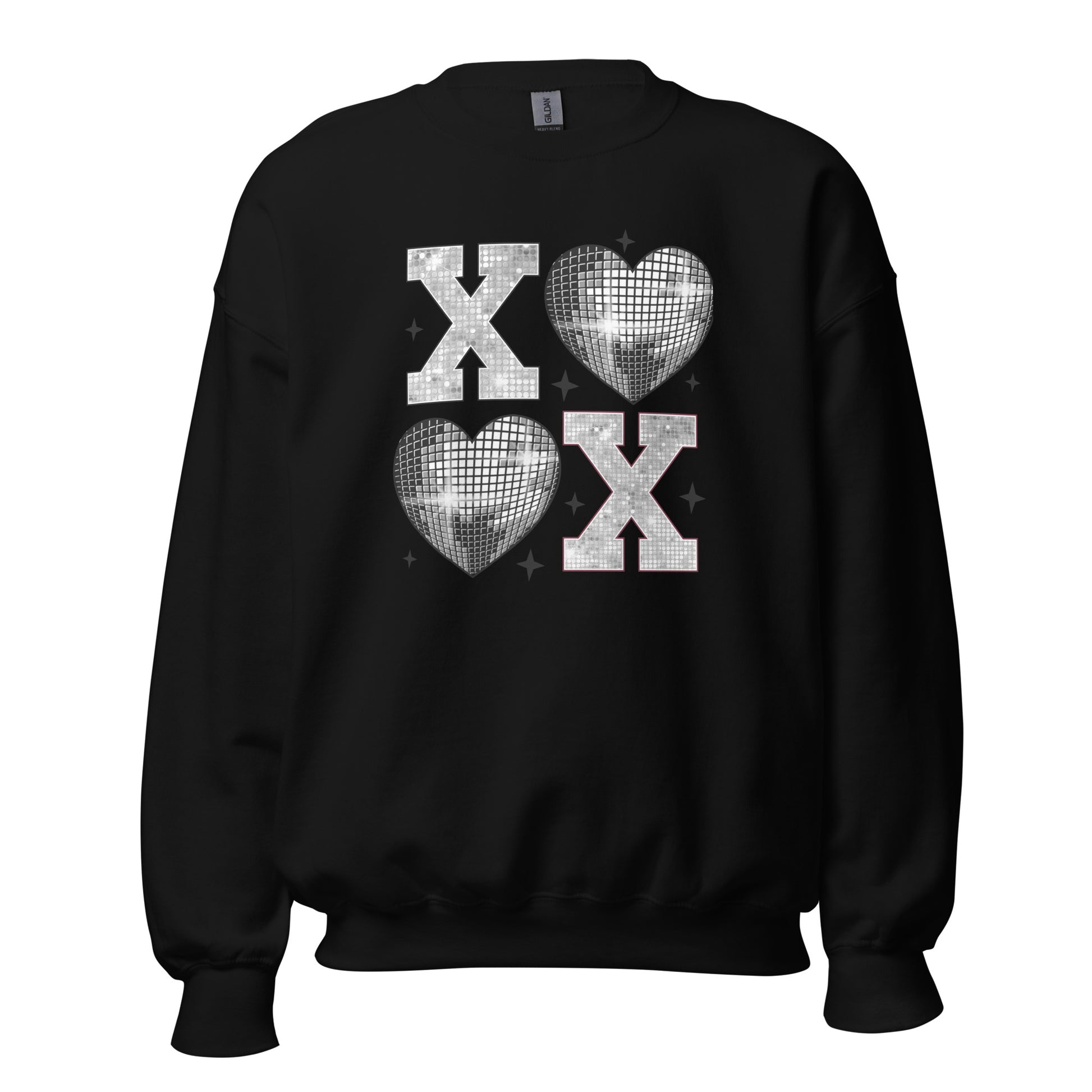 XOXO Silver - Valentine’s Day Sweatshirt – Cozy & Stylish Love-Inspired - Occasion Nation Studio