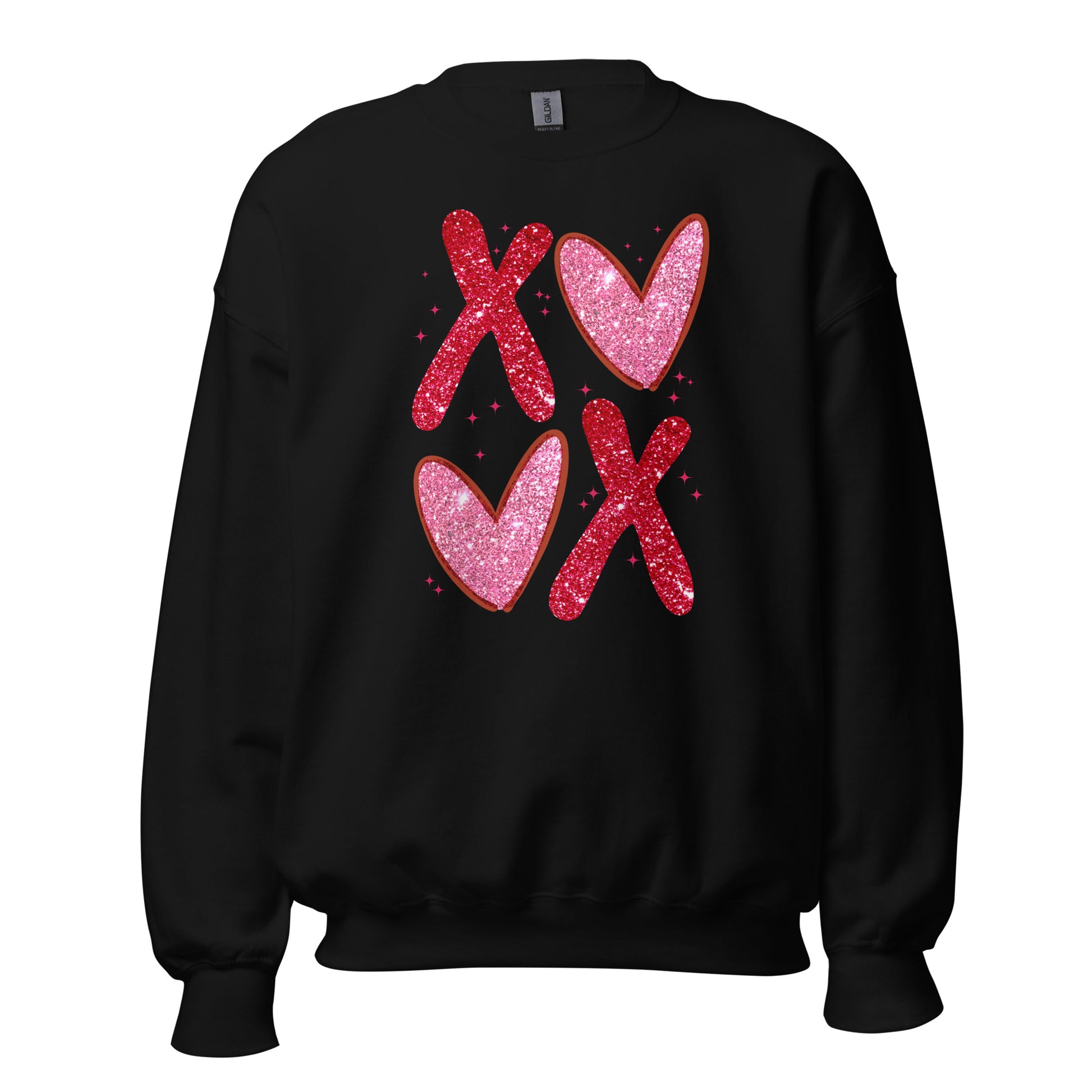 XOXO Pink Glitter - Valentine’s Day Sweatshirt - Festive and Cozy - Occasion Nation Studio