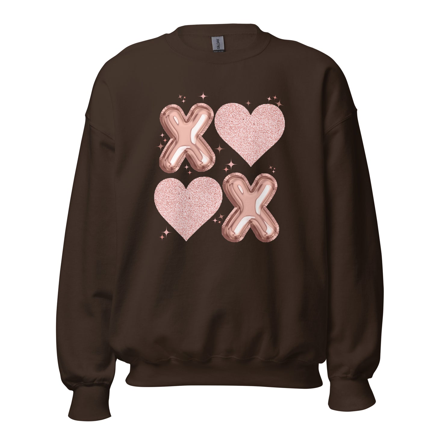 XOXO Rose Gold - Valentine’s Day Sweatshirt – Cozy & Stylish Love-Inspired - Occasion Nation Studio