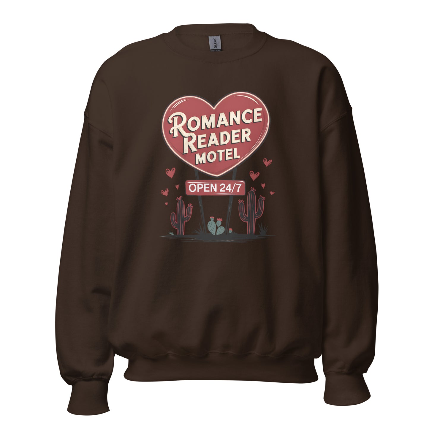 Romance Reader Motel - Valentine’s Day Sweatshirt - Festive and Cozy - Occasion Nation Studio