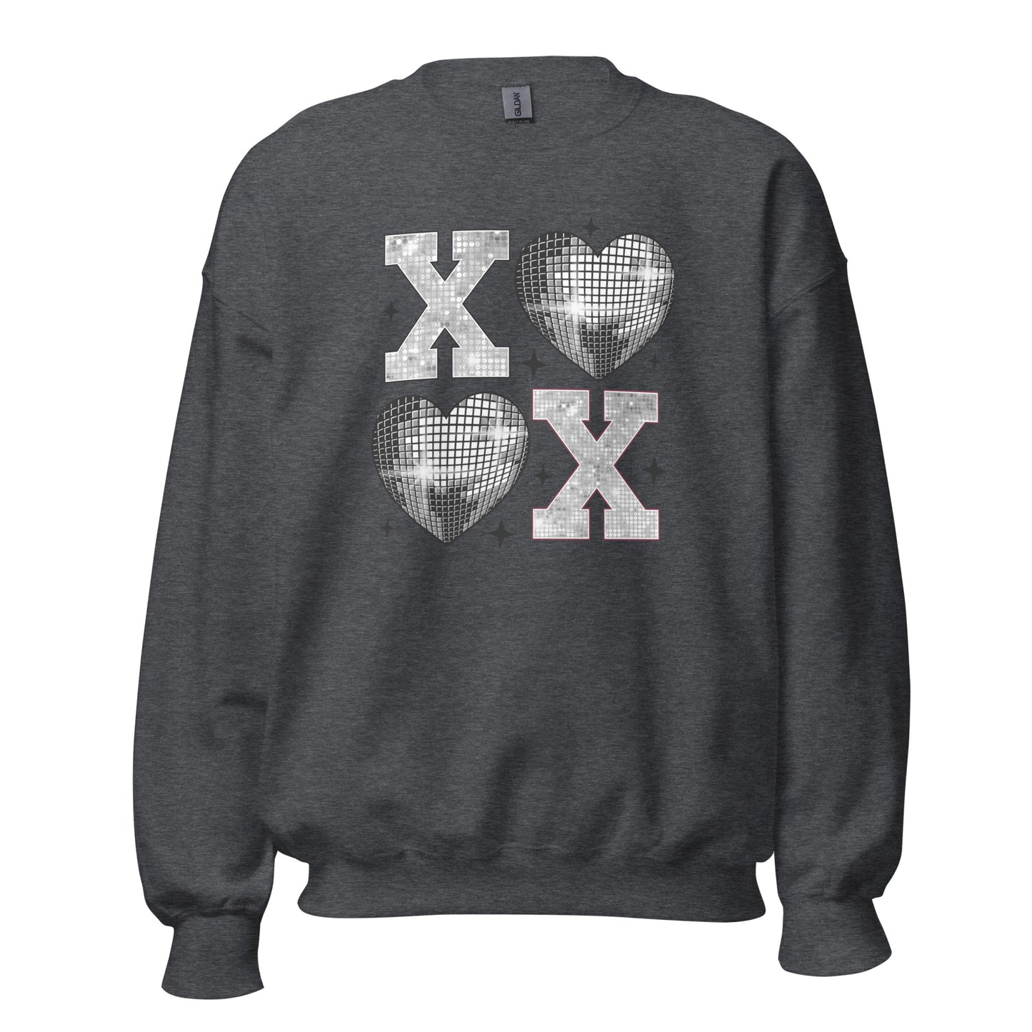 XOXO Silver - Valentine’s Day Sweatshirt – Cozy & Stylish Love-Inspired - Occasion Nation Studio