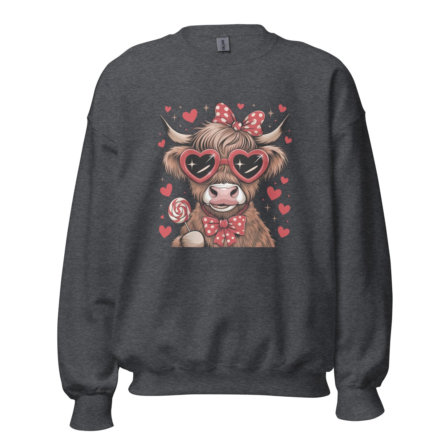 Love Highland Red - Valentine’s Day Sweatshirt - Cozy and Romantic - Occasion Nation Studio