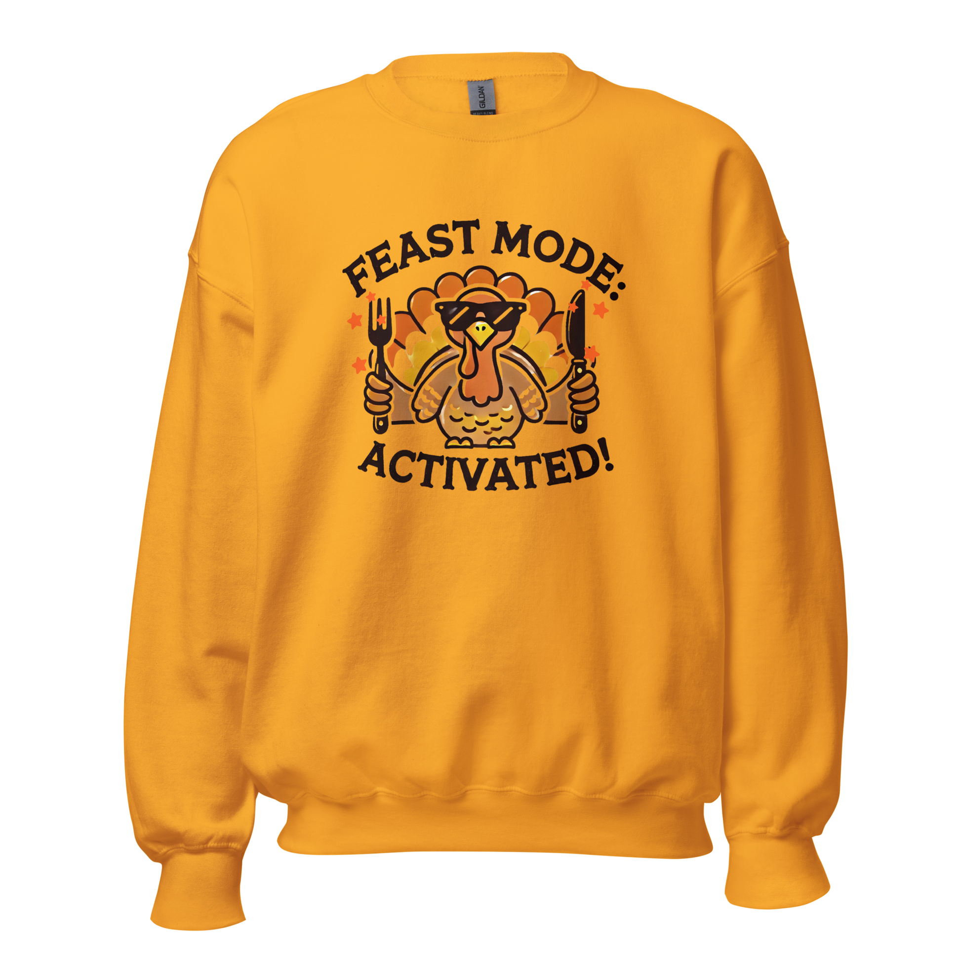 Gold - Thanksgiving Sweatshirt - Feast Mode: Activated!