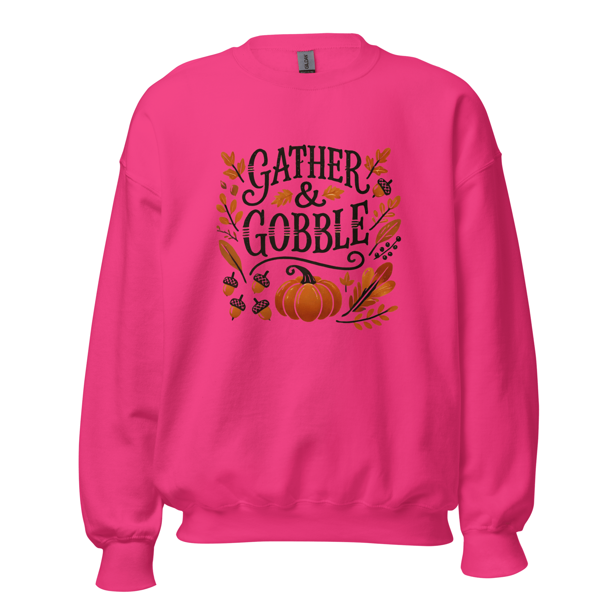 Pink - Thanksgiving Sweatshirt - Gather & Gobble