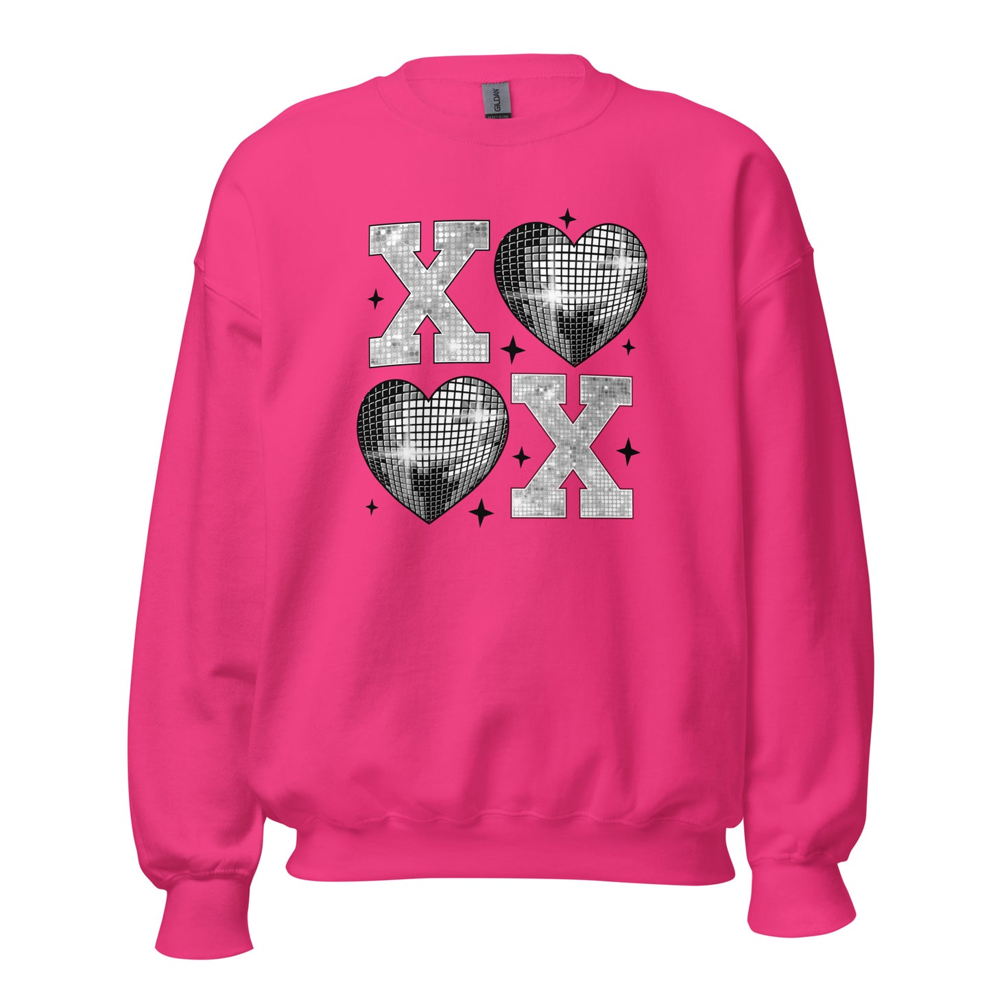 XOXO Silver - Valentine’s Day Sweatshirt – Cozy & Stylish Love-Inspired - Occasion Nation Studio