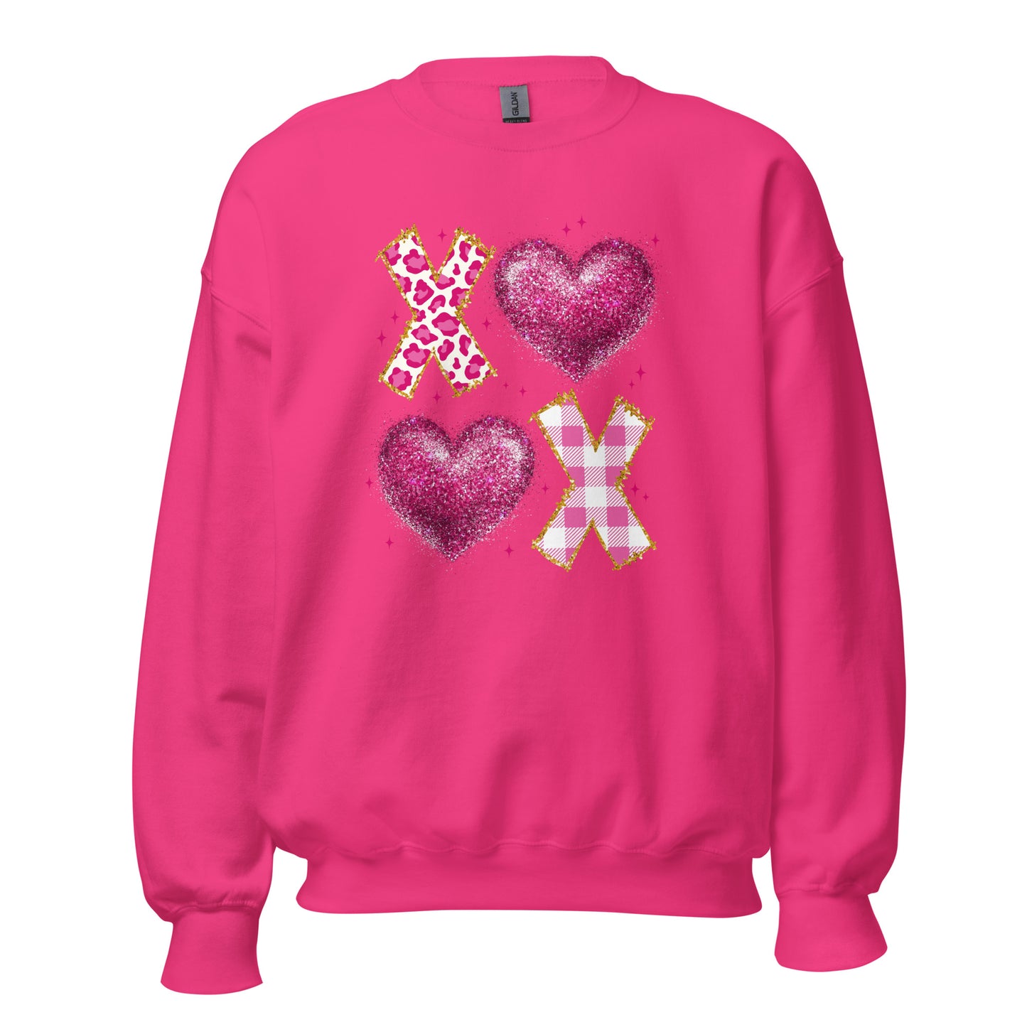 XOXO Pink - Valentine’s Day Sweatshirt – Cozy and Romantic - Occasion Nation Studio