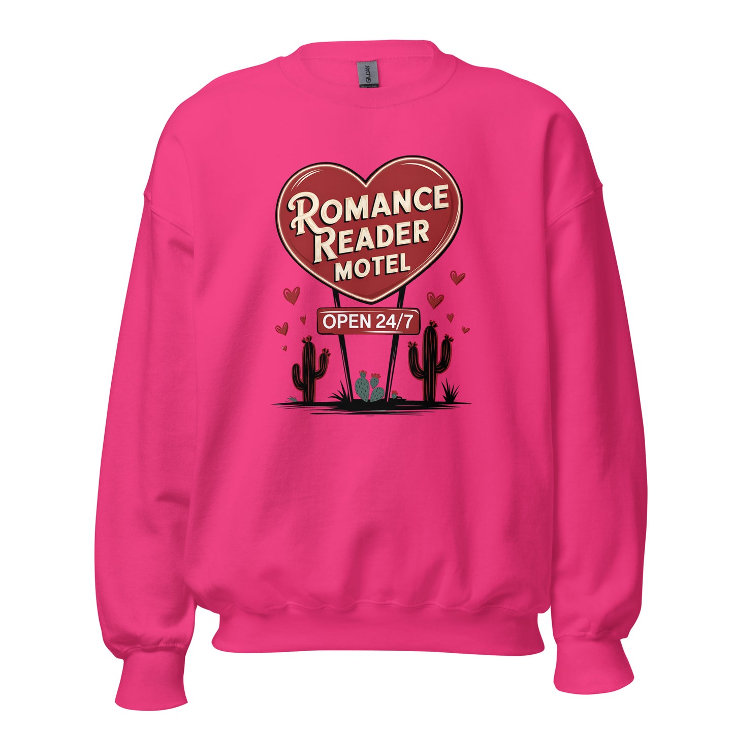 Romance Reader Motel - Valentine’s Day Sweatshirt - Festive and Cozy - Occasion Nation Studio