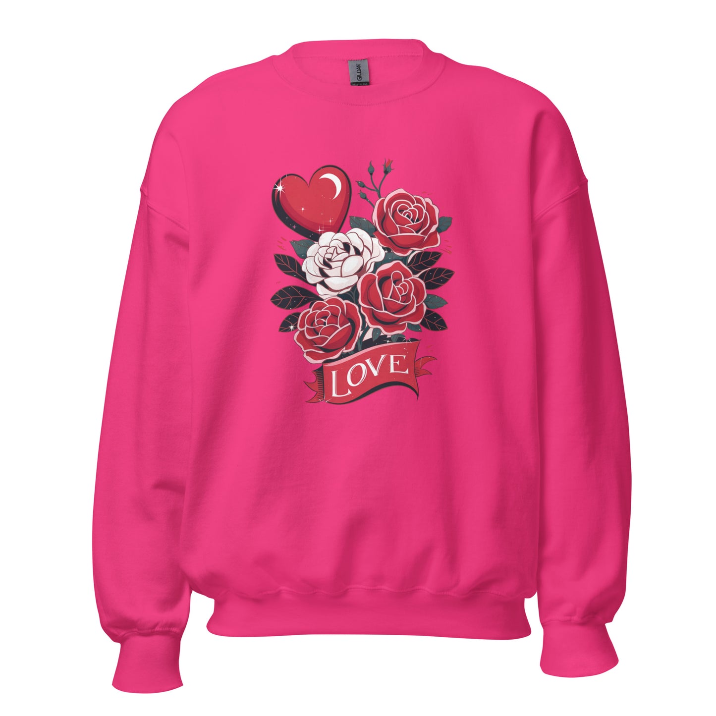 Love Floral - Valentine’s Day Sweatshirt – Cozy & Stylish Love-Inspired - Occasion Nation Studio