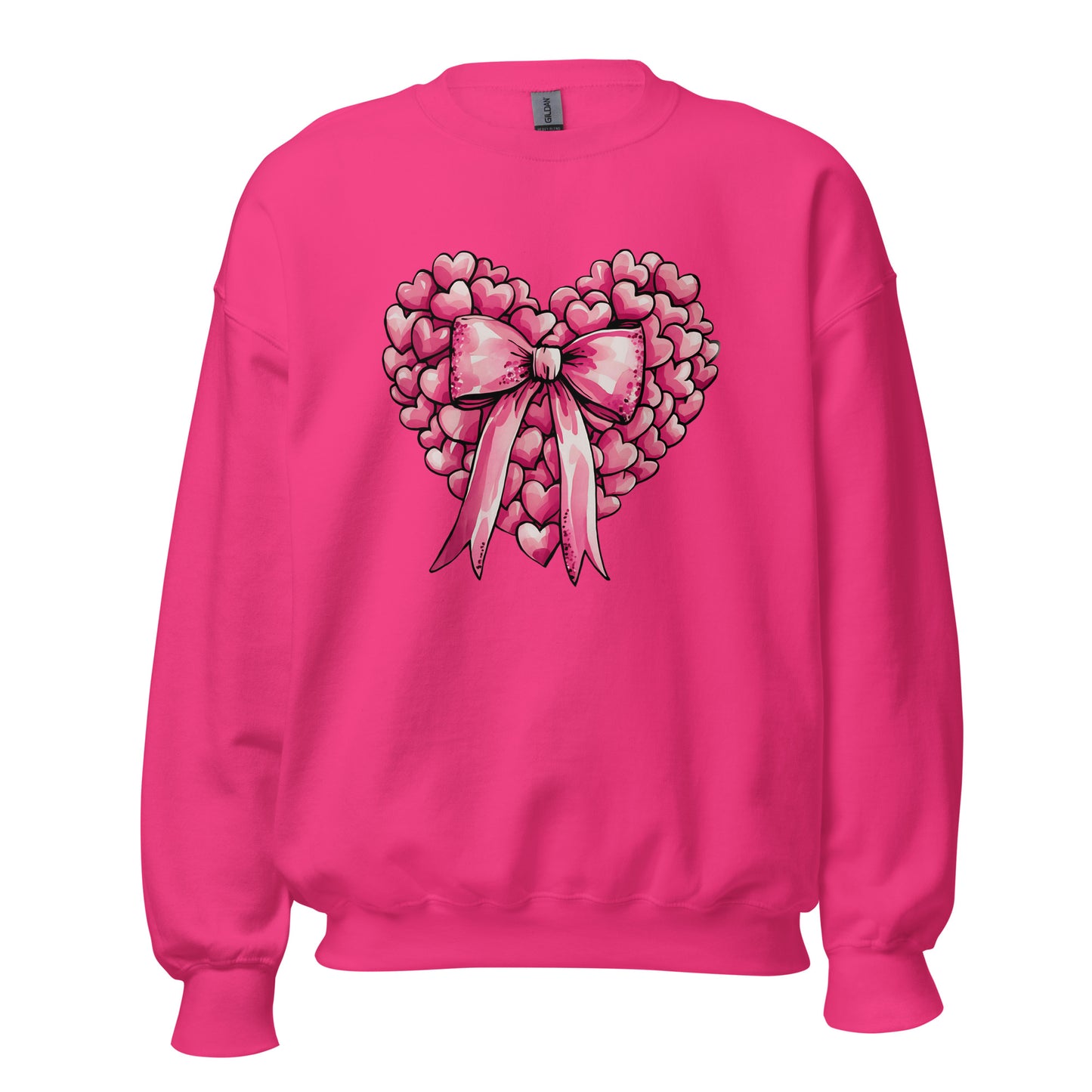 Pink Heart - Valentine’s Day Sweatshirt – Cozy & Stylish Love-Inspired - Occasion Nation Studio