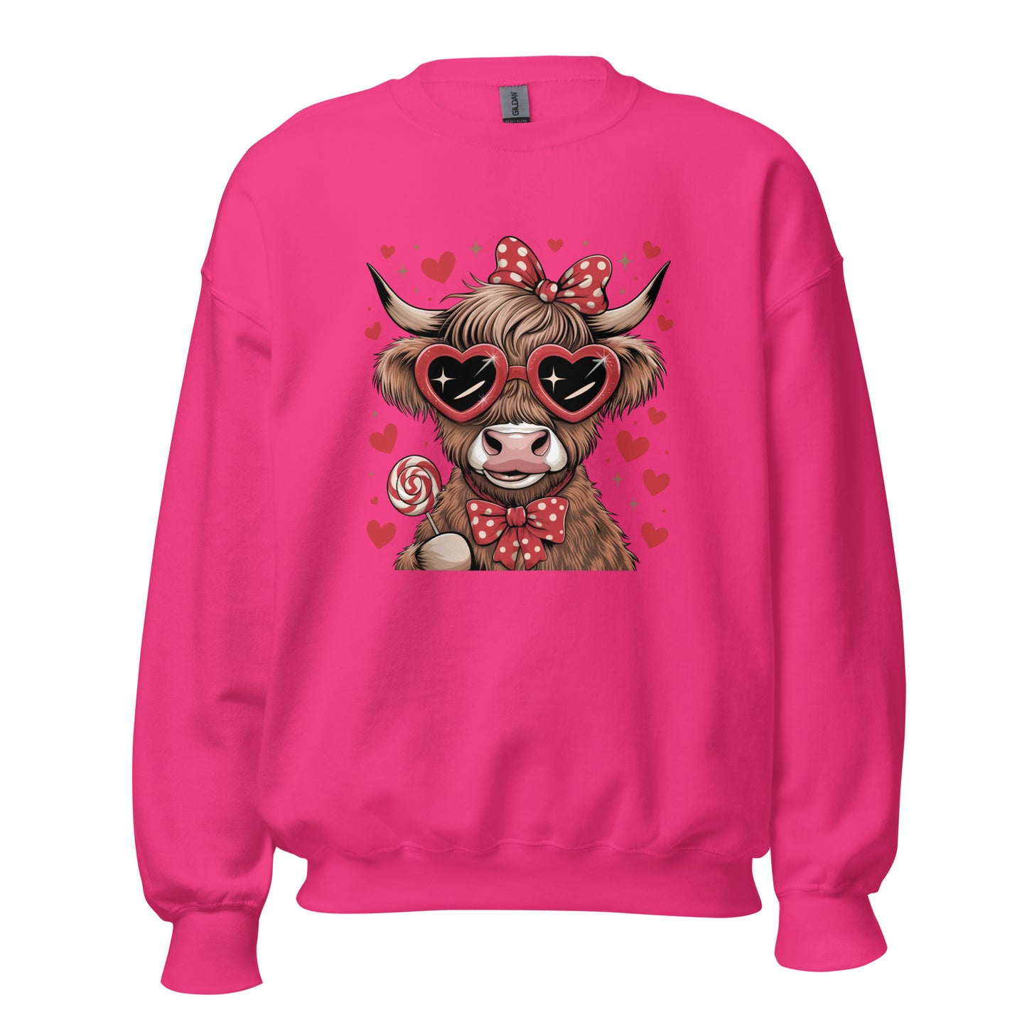 Love Highland Red - Valentine’s Day Sweatshirt - Cozy and Romantic - Occasion Nation Studio