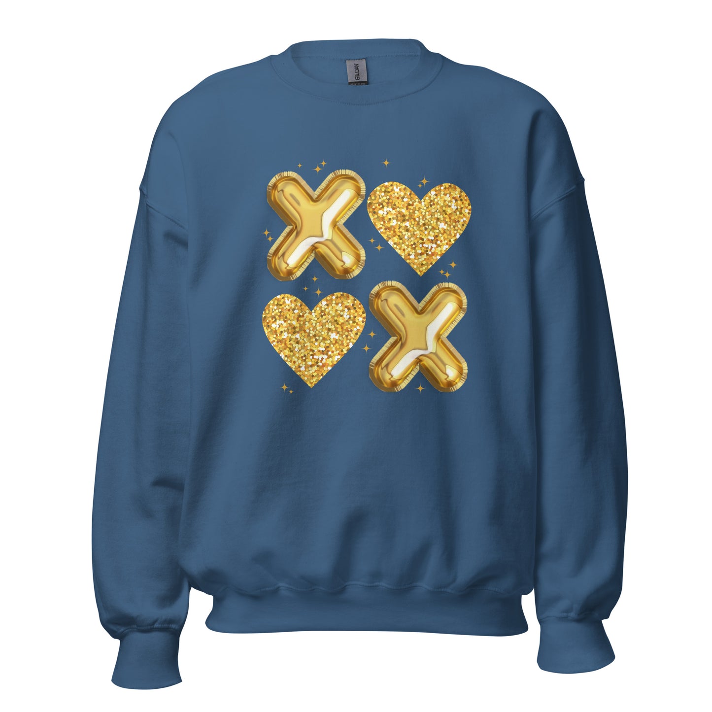 XOXO Gold - Valentine’s Day Sweatshirt – Cozy & Stylish Love-Inspired - Occasion Nation Studio