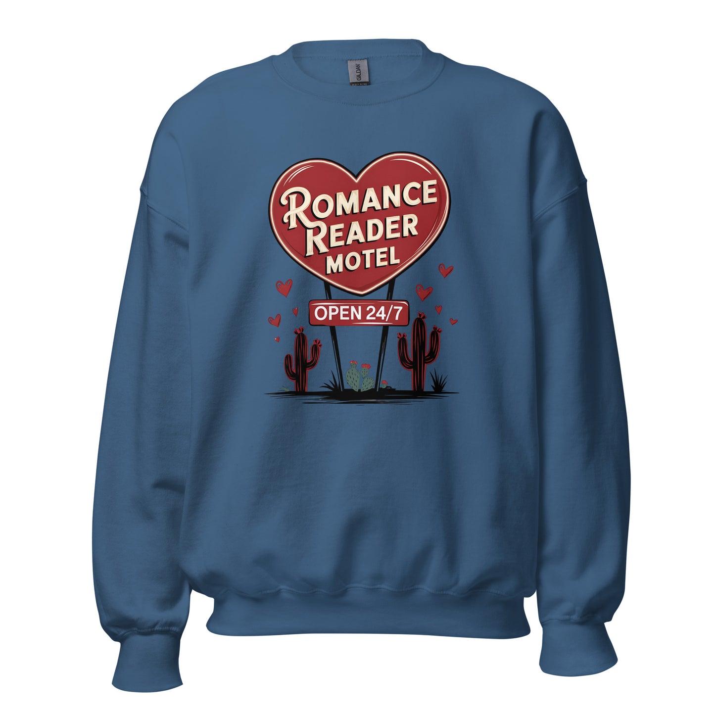 Romance Reader Motel - Valentine’s Day Sweatshirt - Festive and Cozy - Occasion Nation Studio