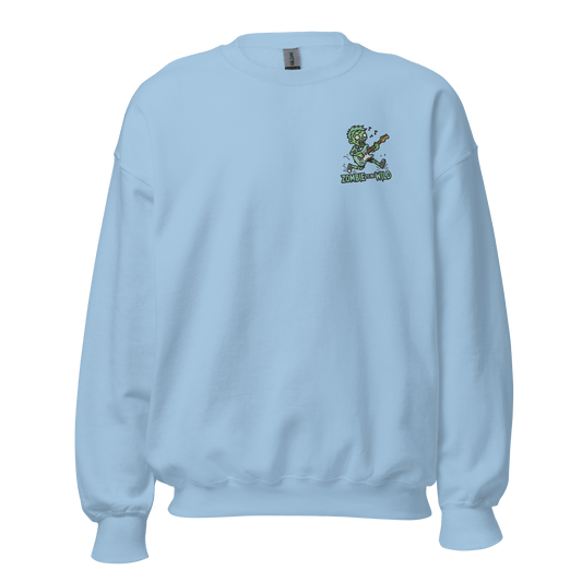 Unisex Halloween Embroidered Sweatshirt – "Zombie To Be Wild" – Fun Zombie Halloween Sweatshirt - Occasion Nation Studio